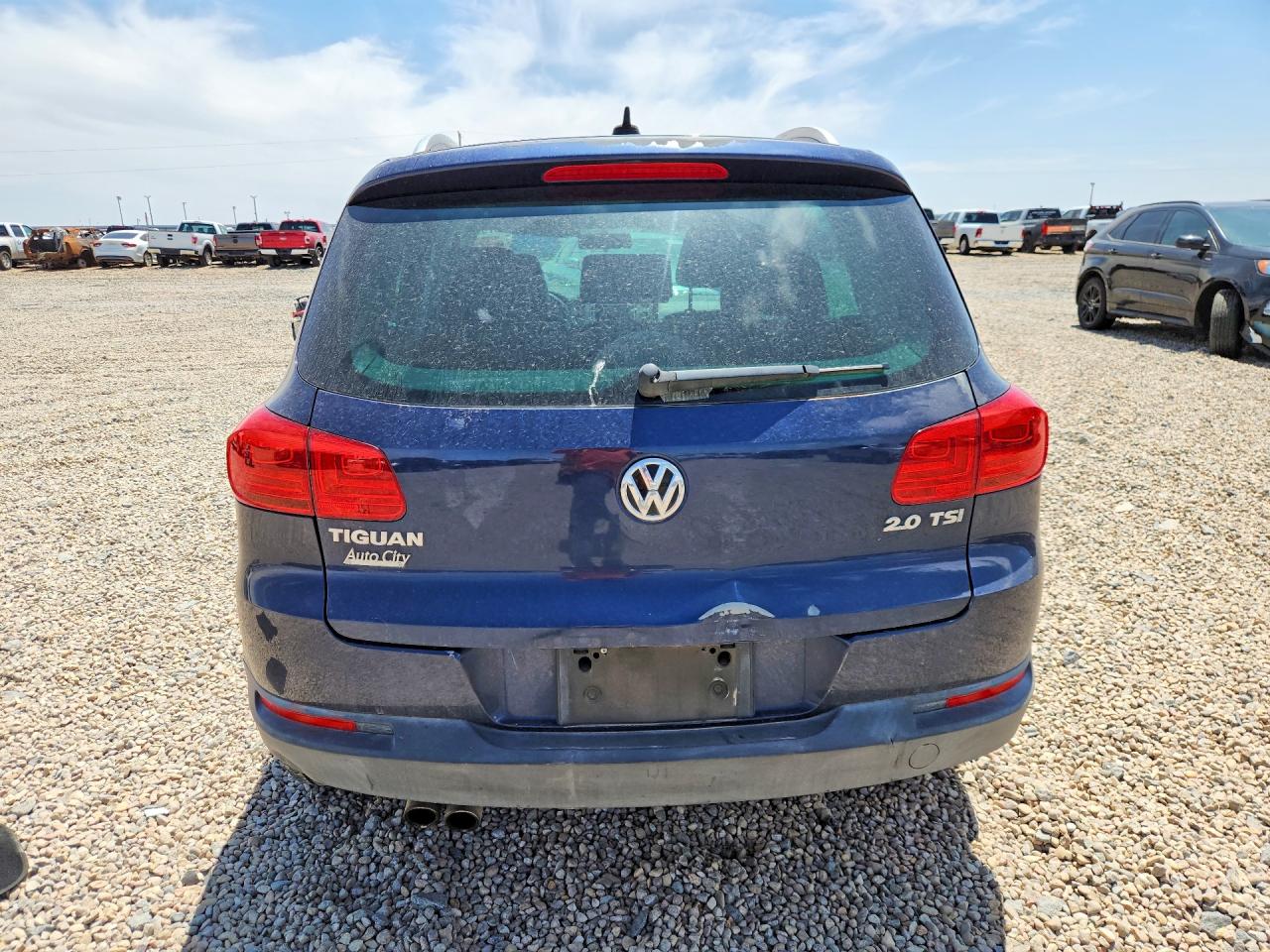 2013 Volkswagen Tiguan S Blue vin: WVGAV3AX4DW608184