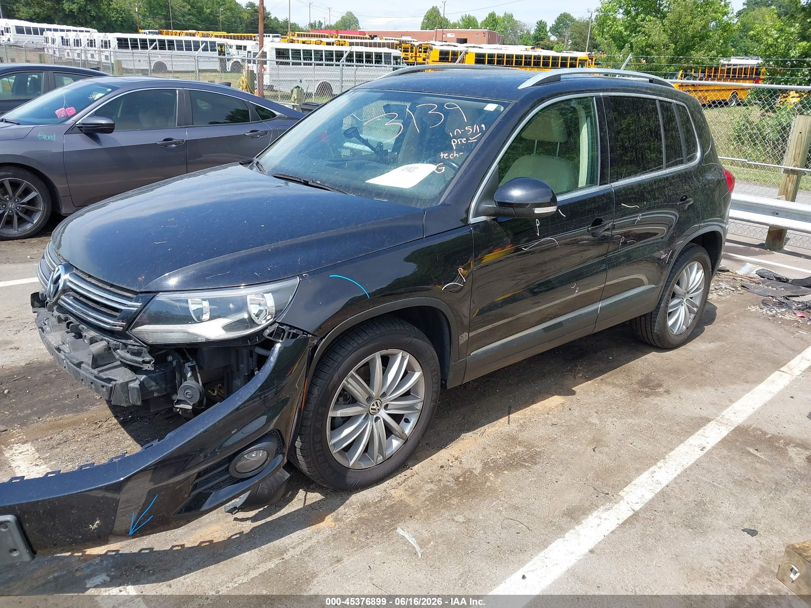 2014 Volkswagen Tiguan Sel Black vin: WVGAV3AX4EW558131