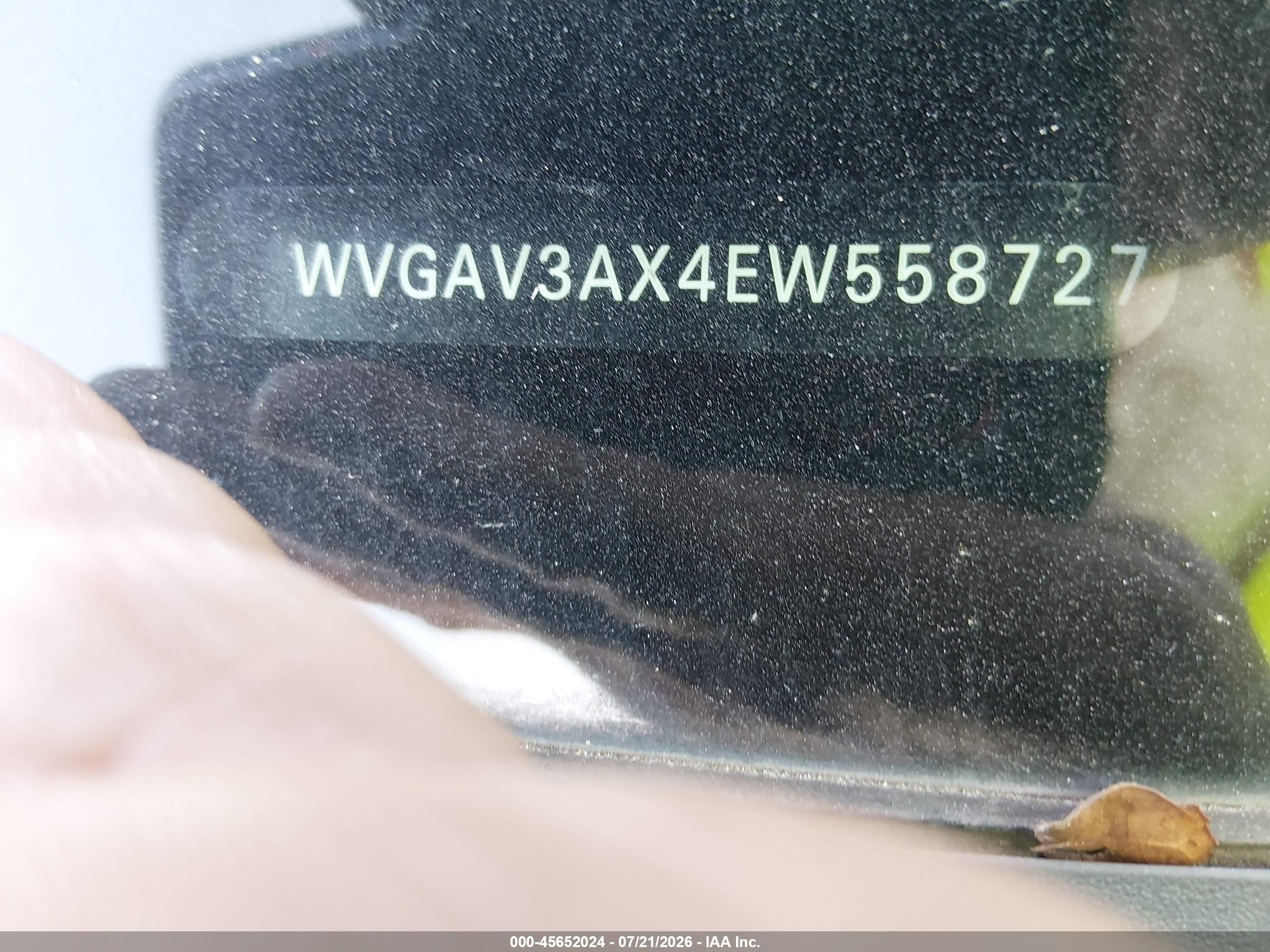 2014 Volkswagen Tiguan R-line Black vin: WVGAV3AX4EW558727
