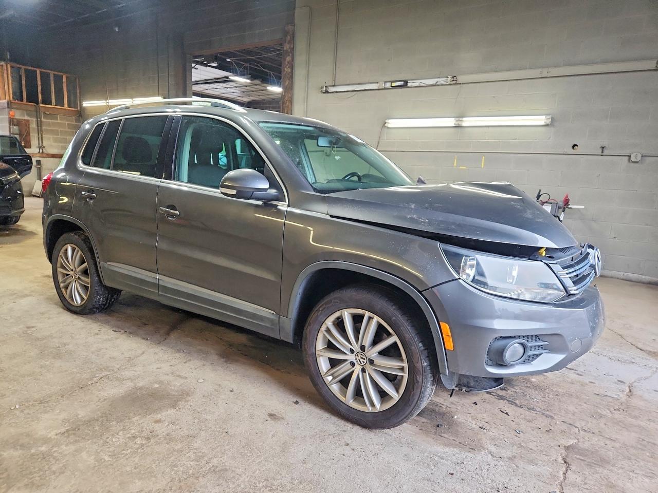2014 Volkswagen Tiguan S Gray vin: WVGAV3AX4EW616514