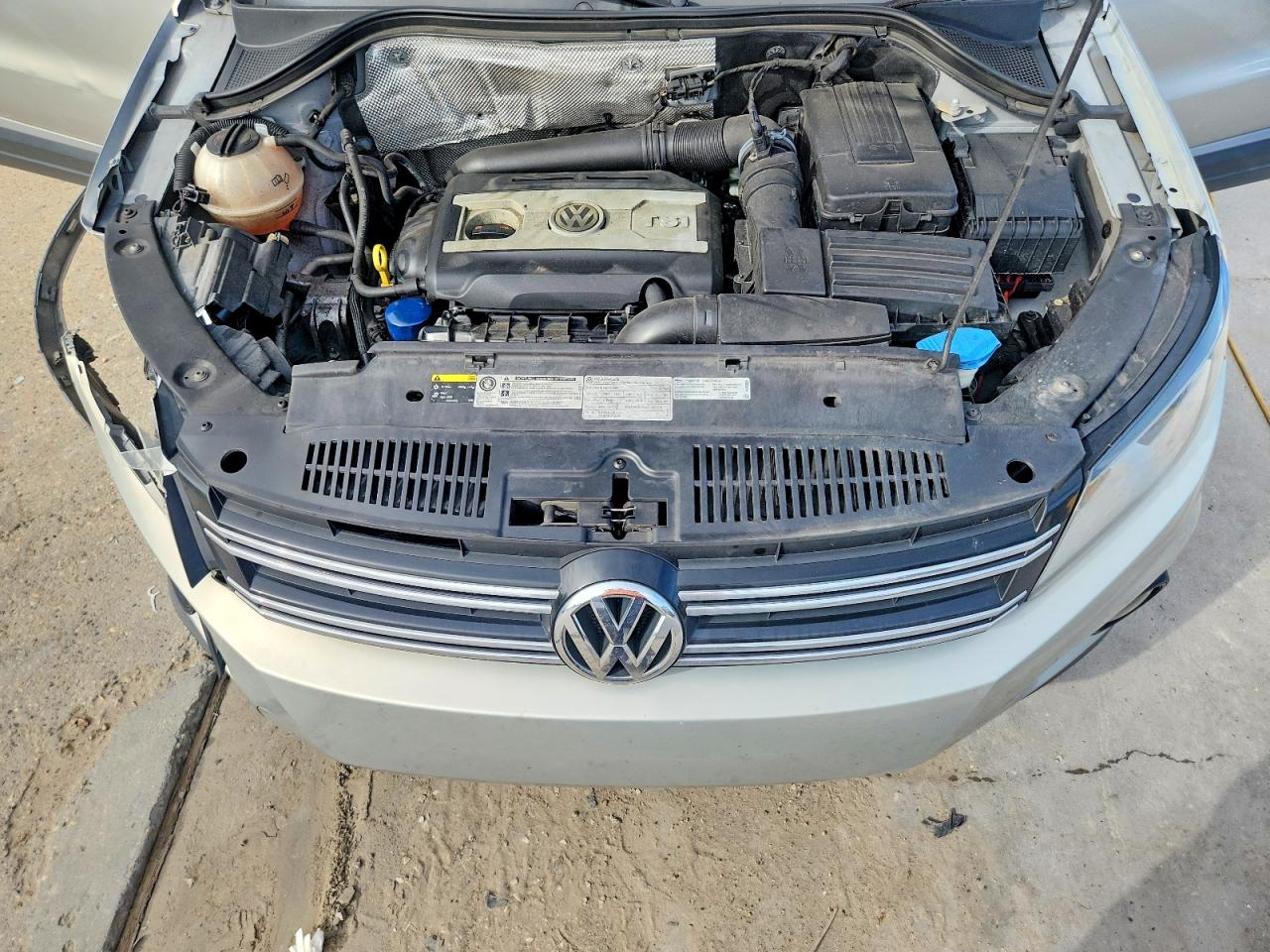 2013 Volkswagen Tiguan S Beige vin: WVGAV3AX5DW617170