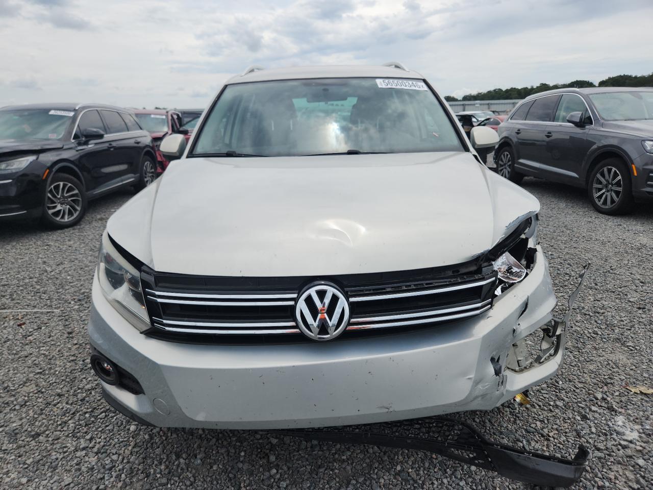 2013 Volkswagen Tiguan S Silver vin: WVGAV3AX5DW617248