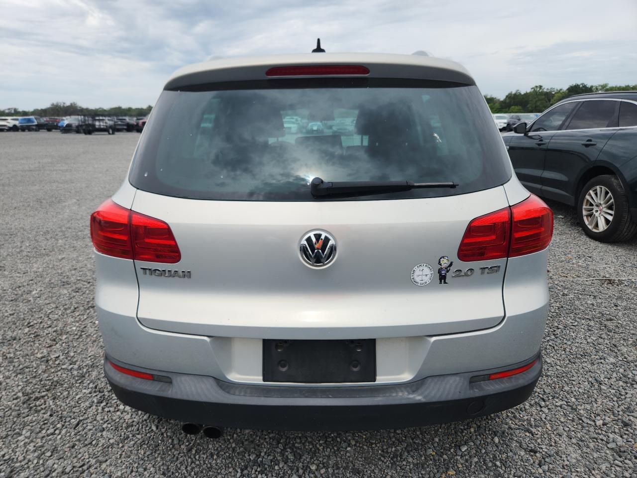 2013 Volkswagen Tiguan S Silver vin: WVGAV3AX5DW617248