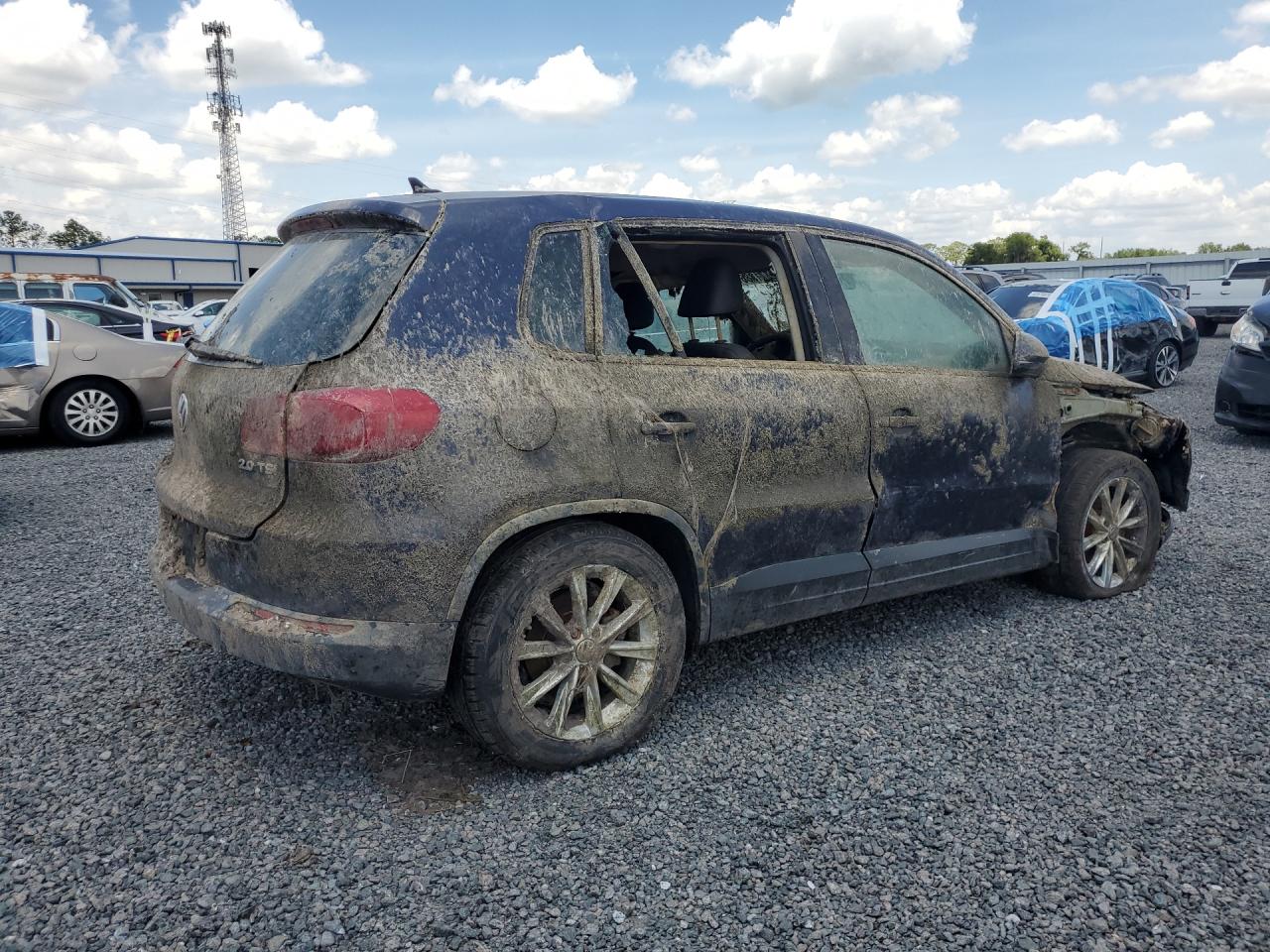 2014 Volkswagen Tiguan S Gray vin: WVGAV3AX5EW519368