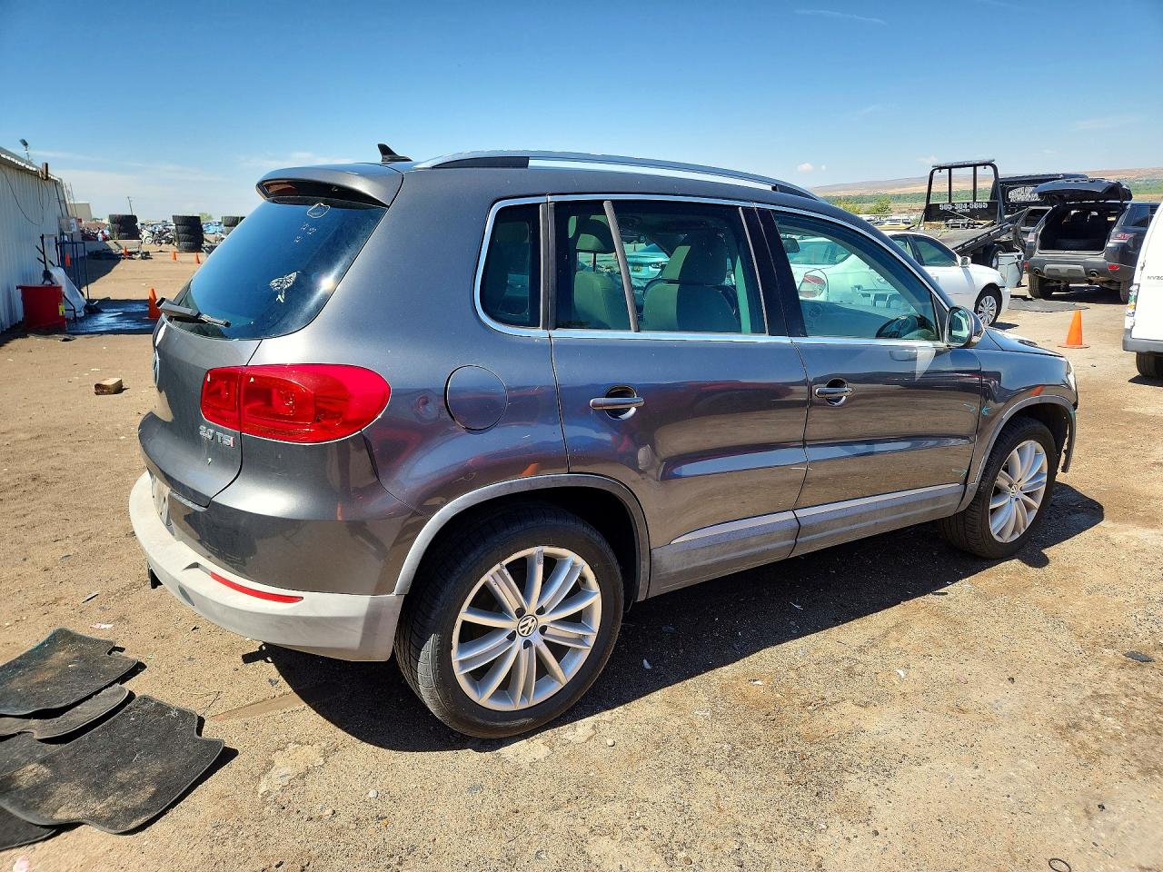 2013 Volkswagen Tiguan S Gray vin: WVGAV3AX6DW572241