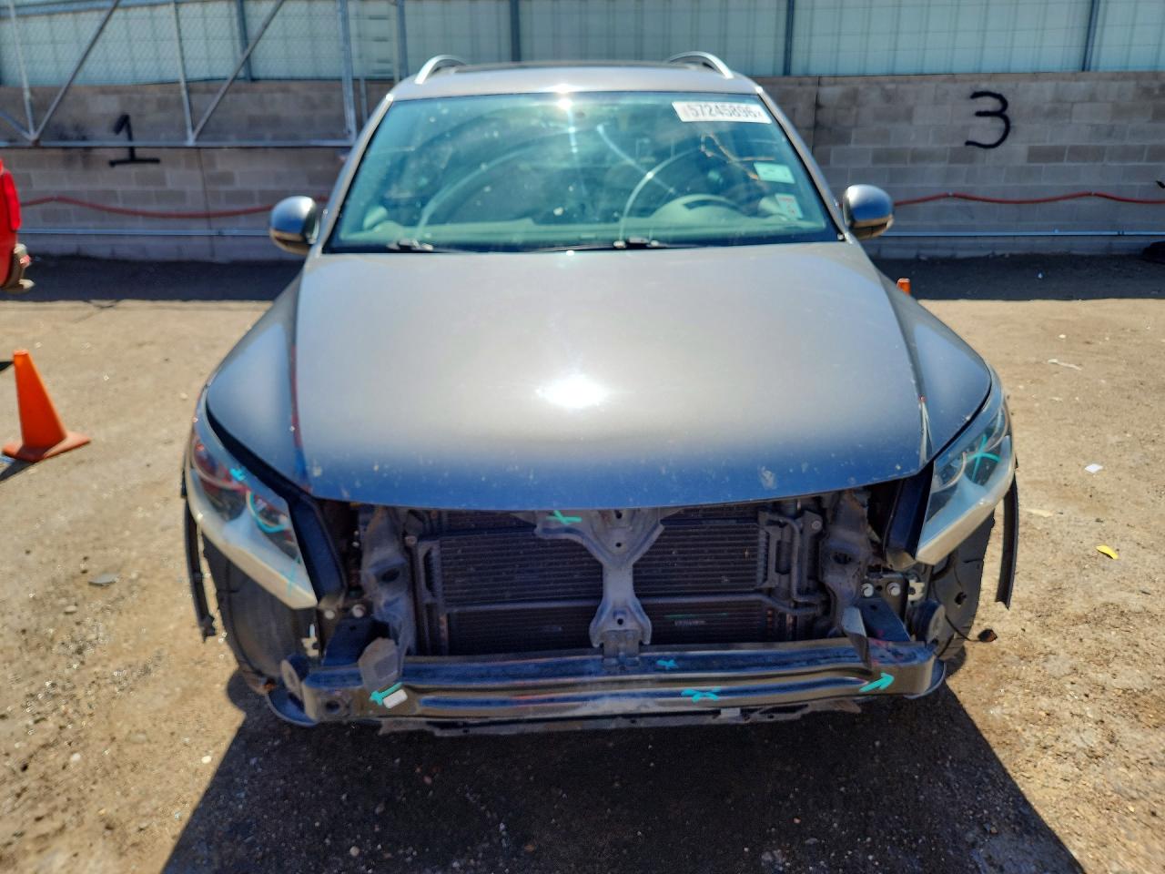 2013 Volkswagen Tiguan S Gray vin: WVGAV3AX6DW572241
