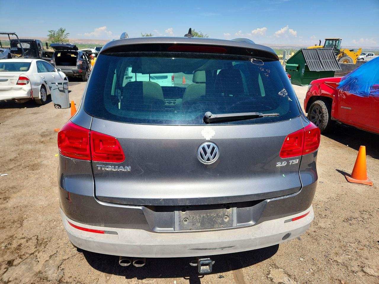 2013 Volkswagen Tiguan S Gray vin: WVGAV3AX6DW572241