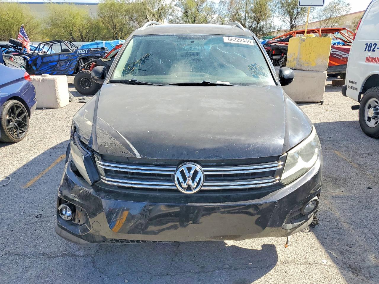 2013 Volkswagen Tiguan S Черный vin: WVGAV3AX6DW598659