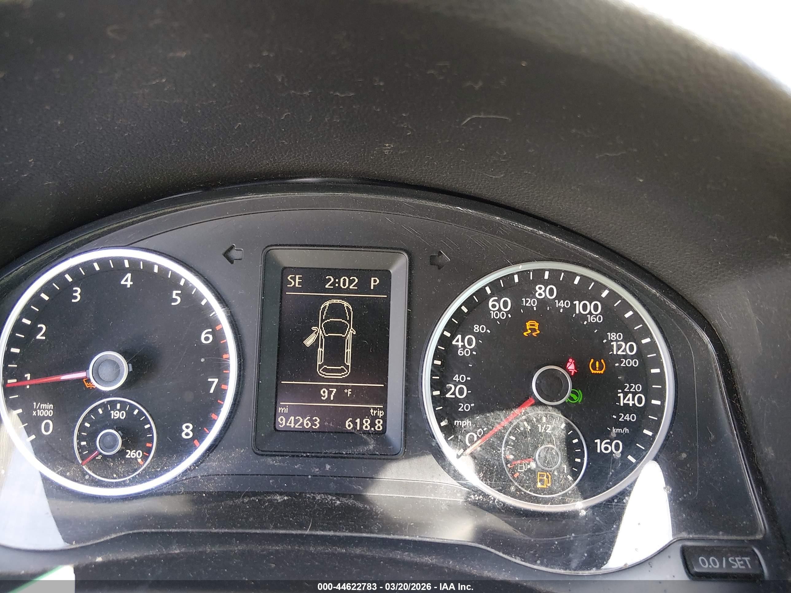 2014 Volkswagen Tiguan R-line Black vin: WVGAV3AX6EW013418