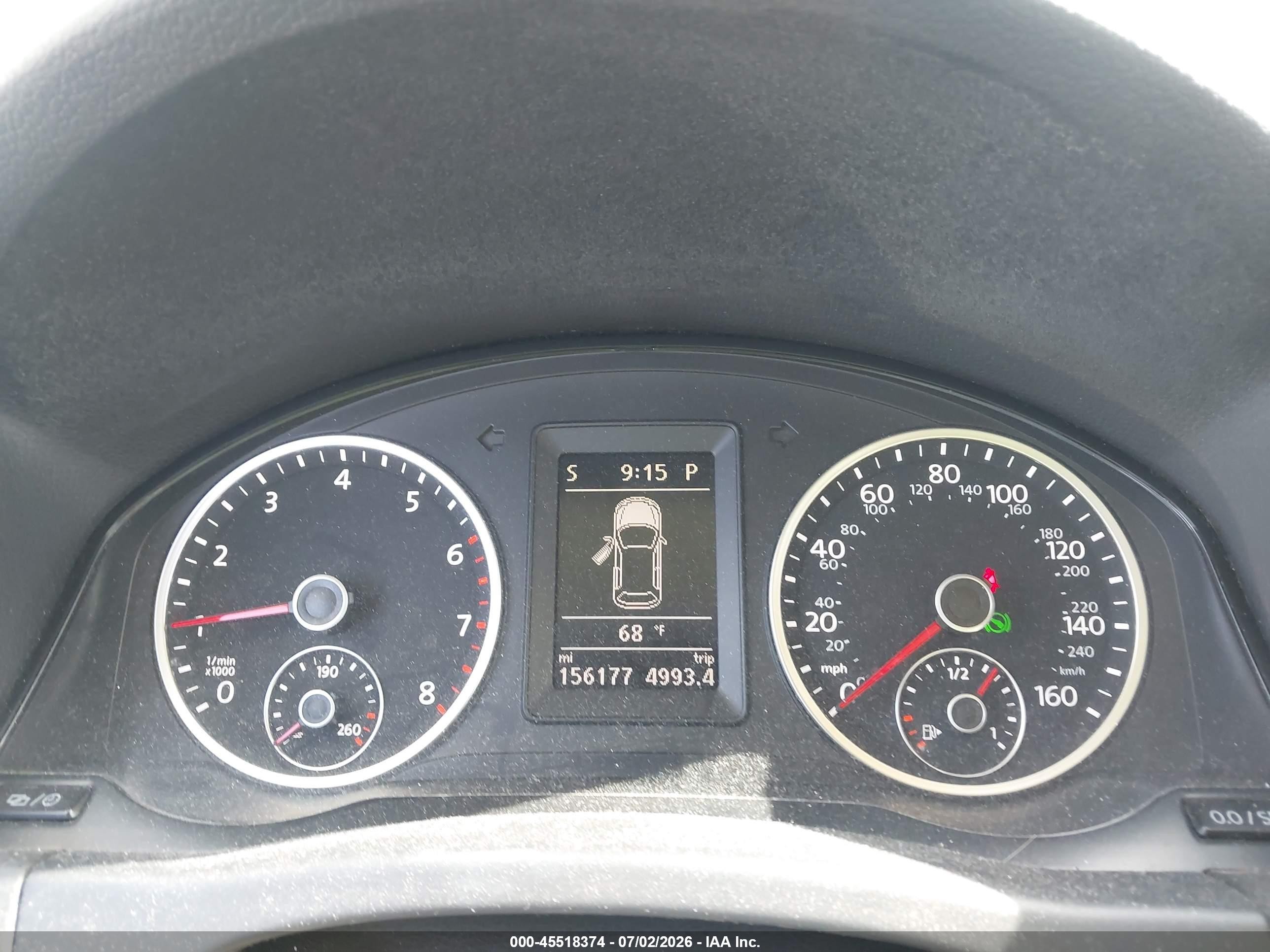 2014 Volkswagen Tiguan Se Blue vin: WVGAV3AX6EW553089