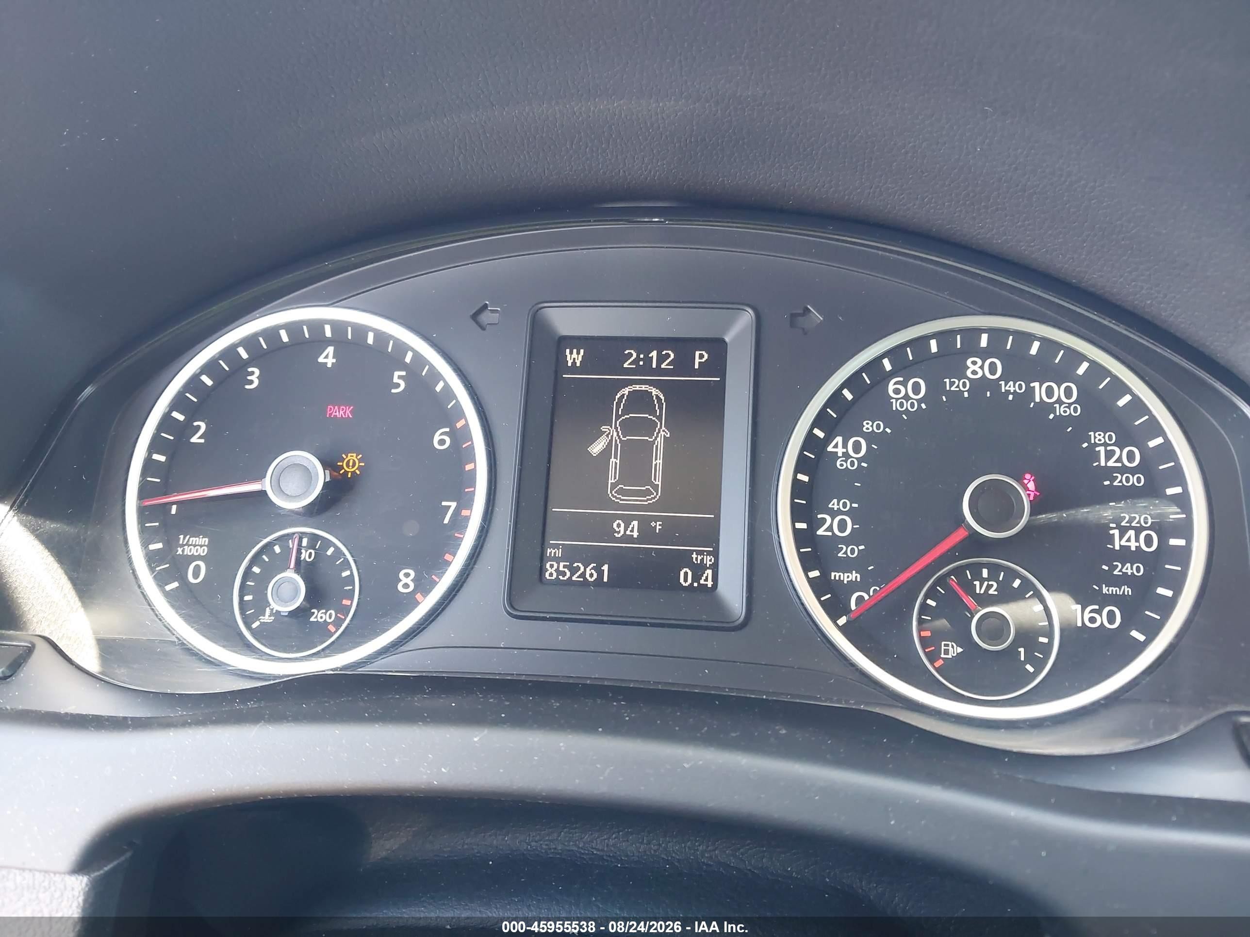 2014 Volkswagen Tiguan Se Серебряный vin: WVGAV3AX6EW562892