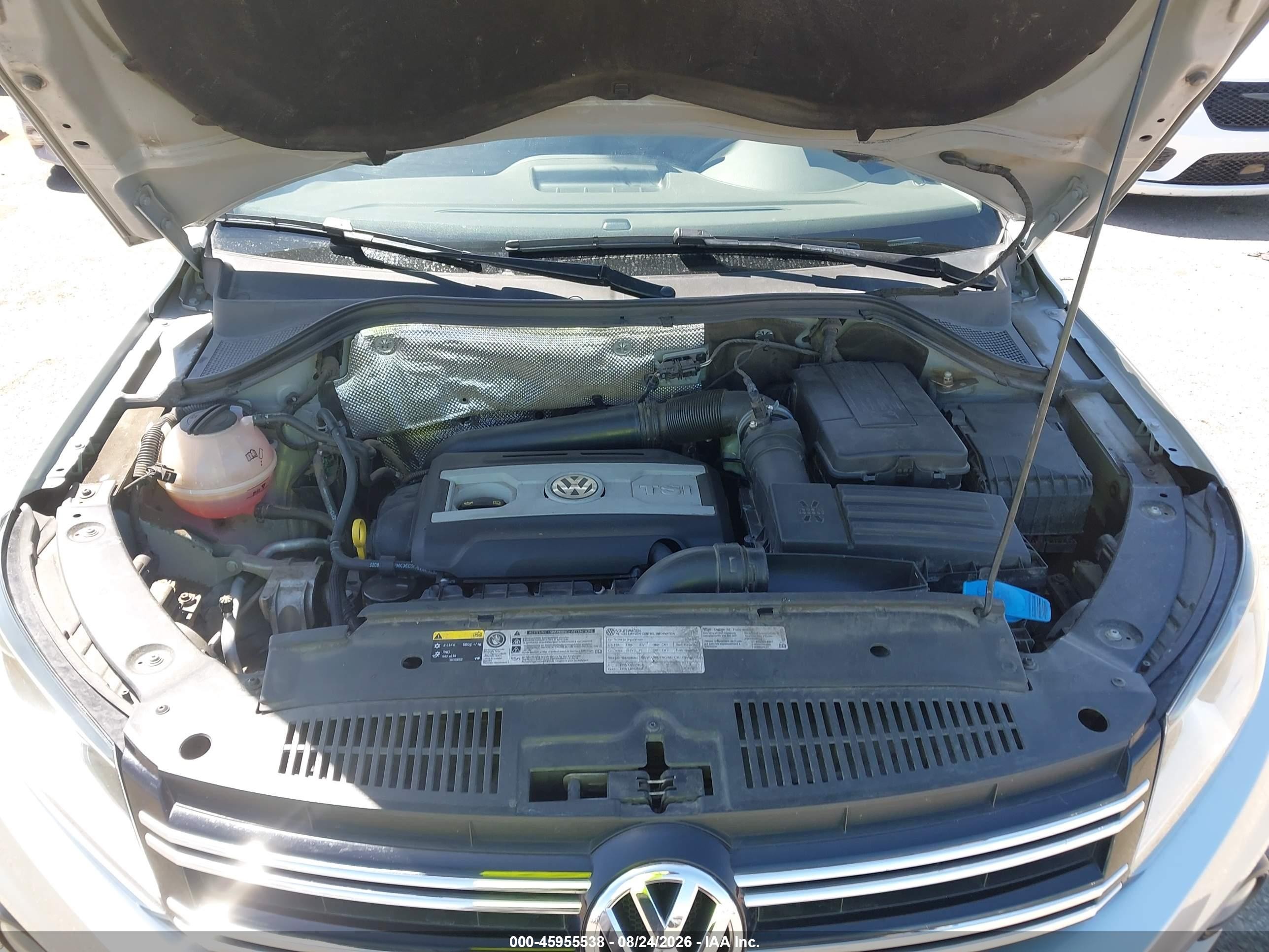 2014 Volkswagen Tiguan Se Серебряный vin: WVGAV3AX6EW562892