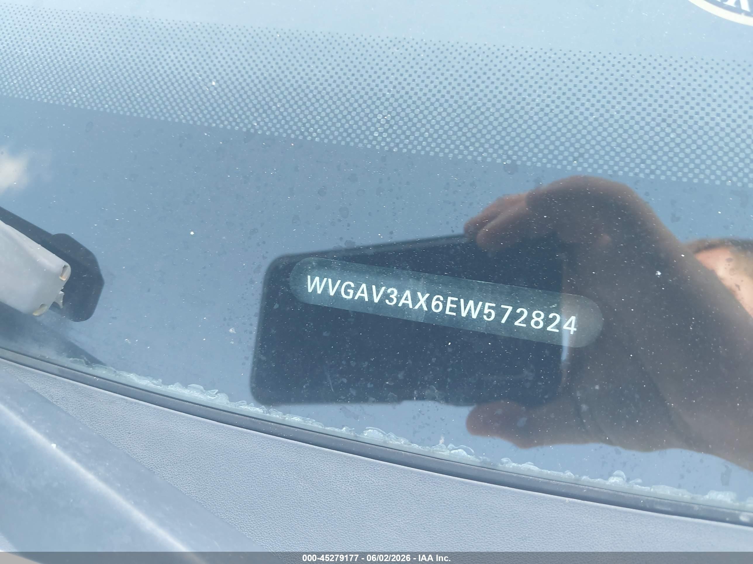 2014 Volkswagen Tiguan Se Белый vin: WVGAV3AX6EW572824