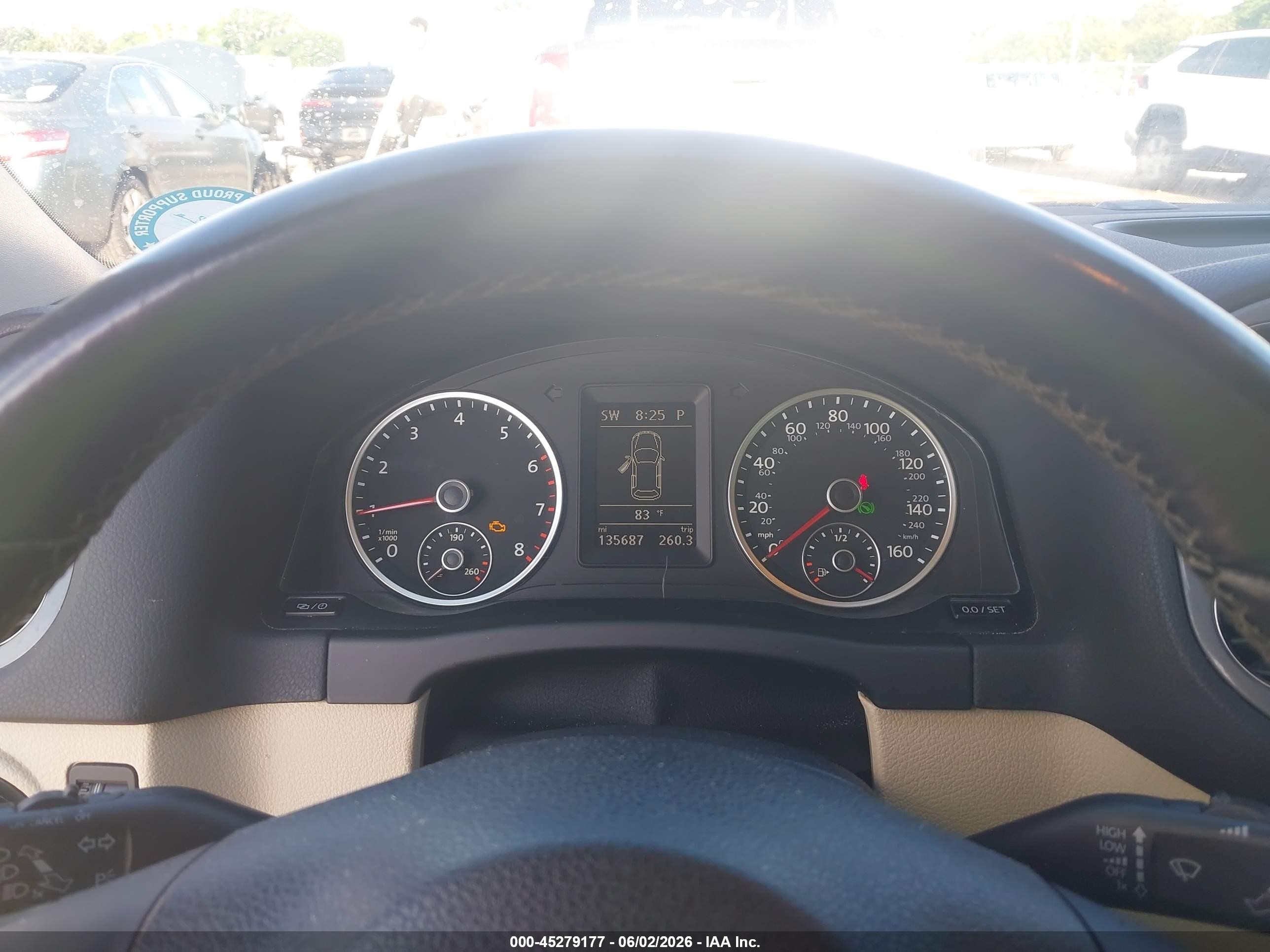 2014 Volkswagen Tiguan Se Белый vin: WVGAV3AX6EW572824