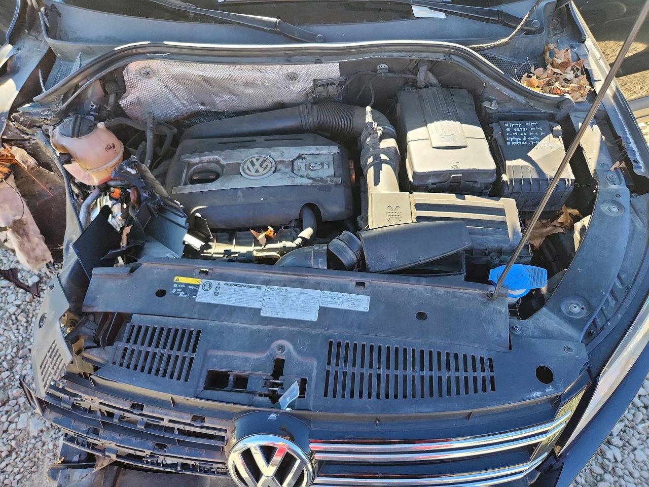 2013 Volkswagen Tiguan S Black vin: WVGAV3AX7DW567145
