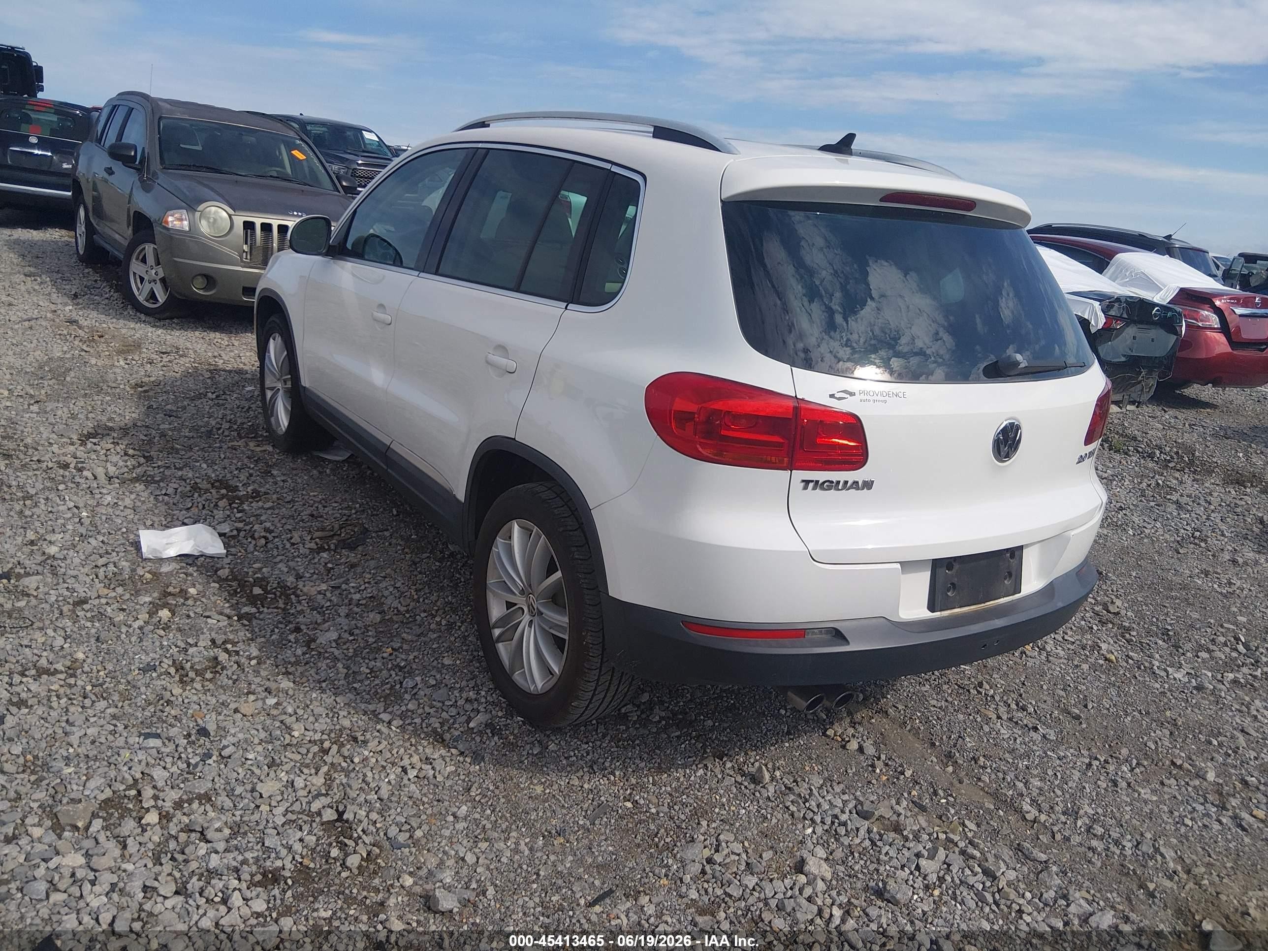 2013 Volkswagen Tiguan Se Белый vin: WVGAV3AX7DW577738