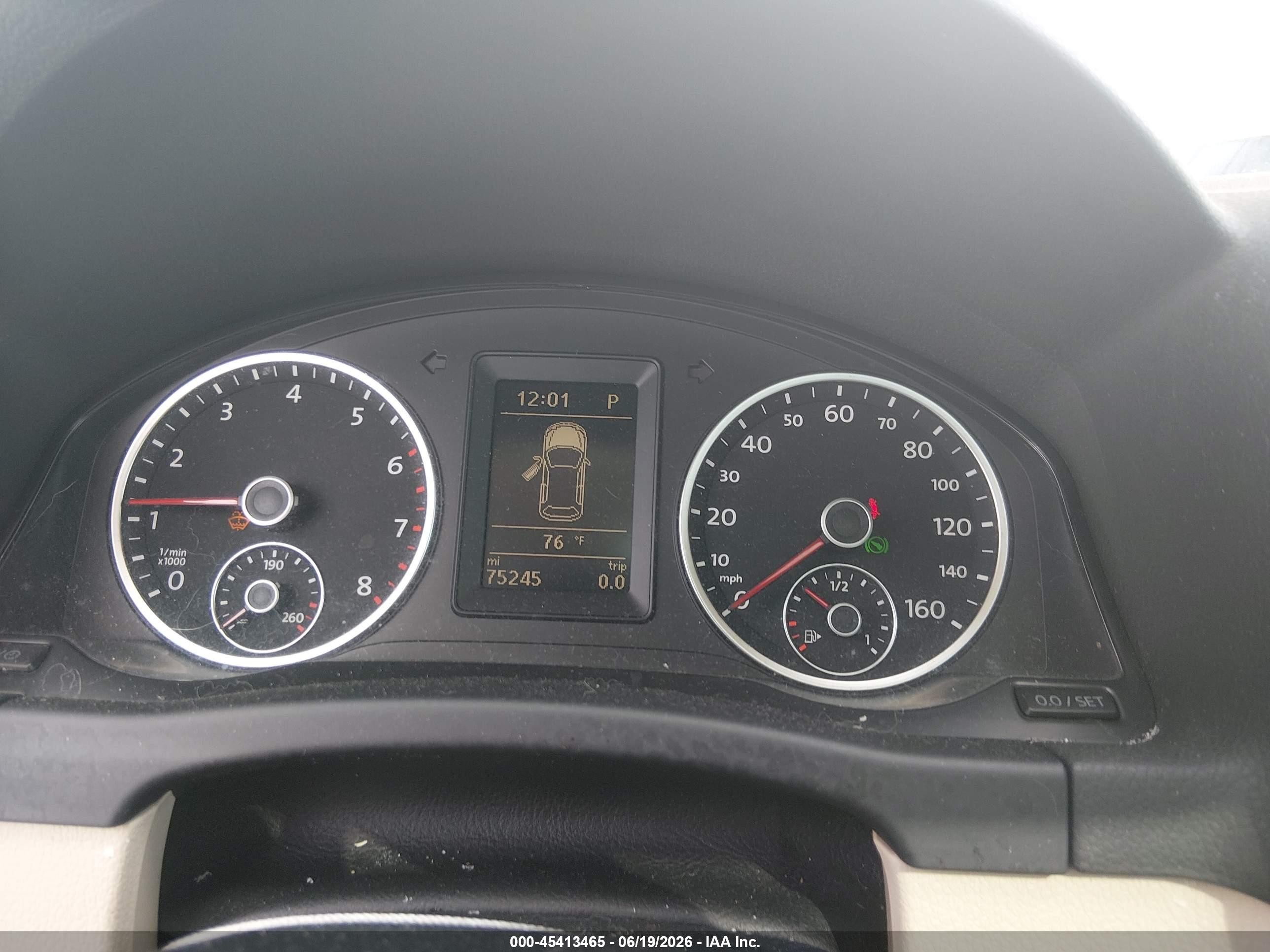 2013 Volkswagen Tiguan Se Белый vin: WVGAV3AX7DW577738
