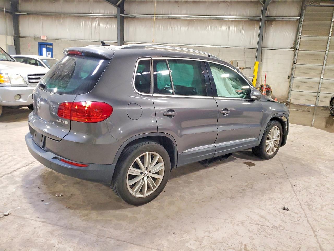 2013 Volkswagen Tiguan S Gray vin: WVGAV3AX7DW592613
