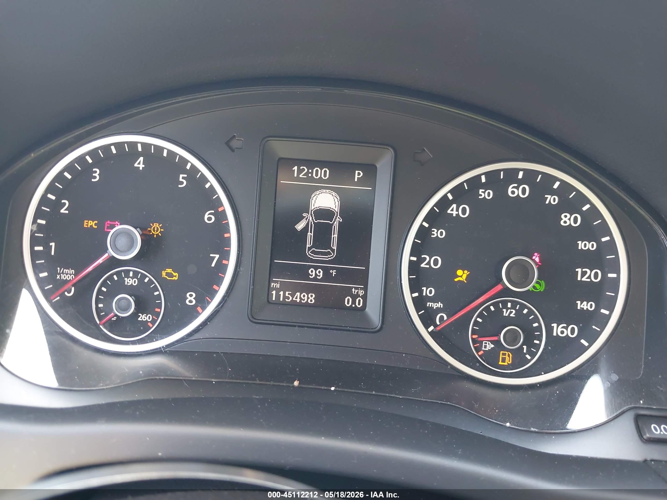 2013 Volkswagen Tiguan S/se/sel Черный vin: WVGAV3AX7DW601102