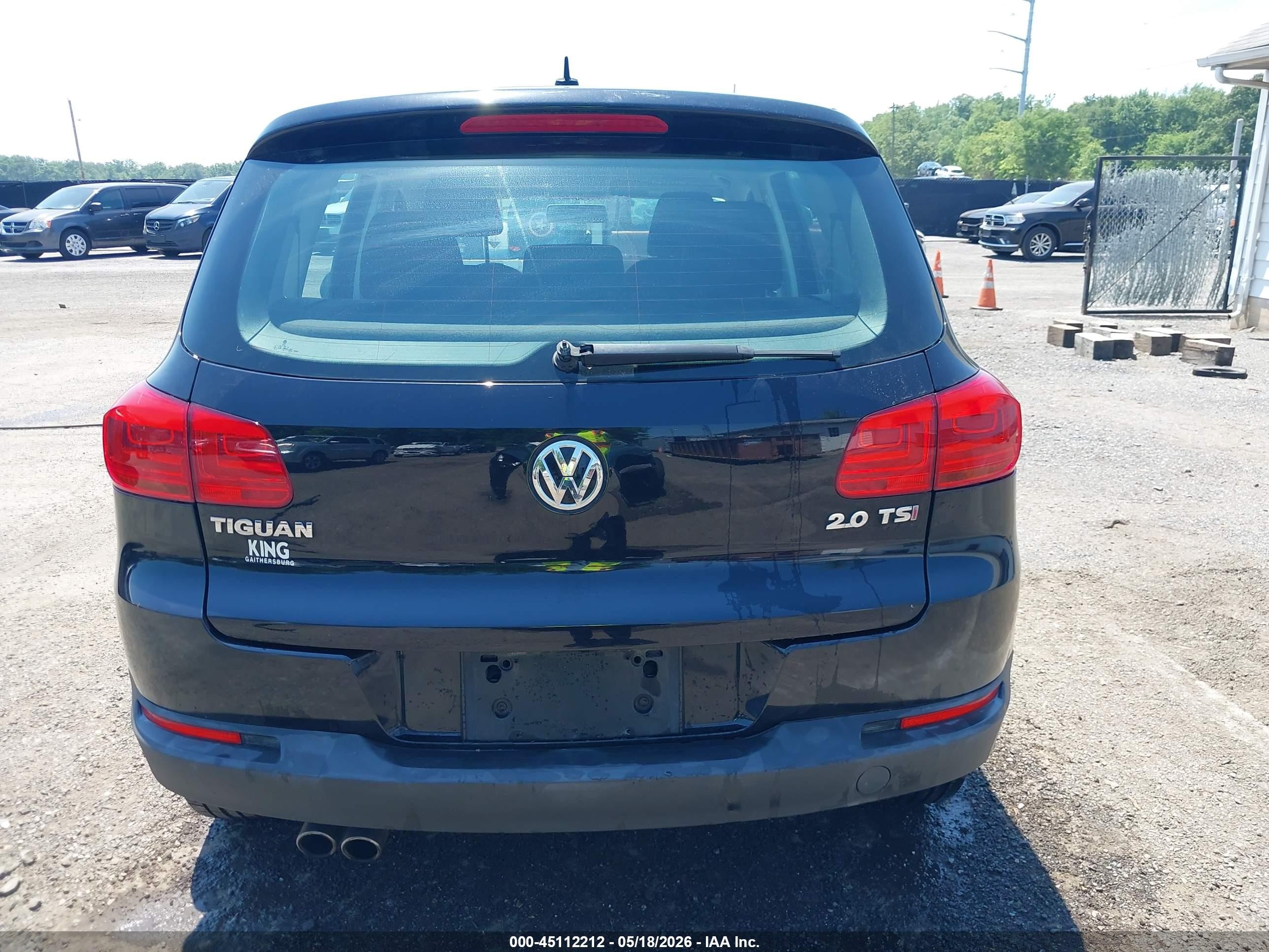 2013 Volkswagen Tiguan S/se/sel Черный vin: WVGAV3AX7DW601102