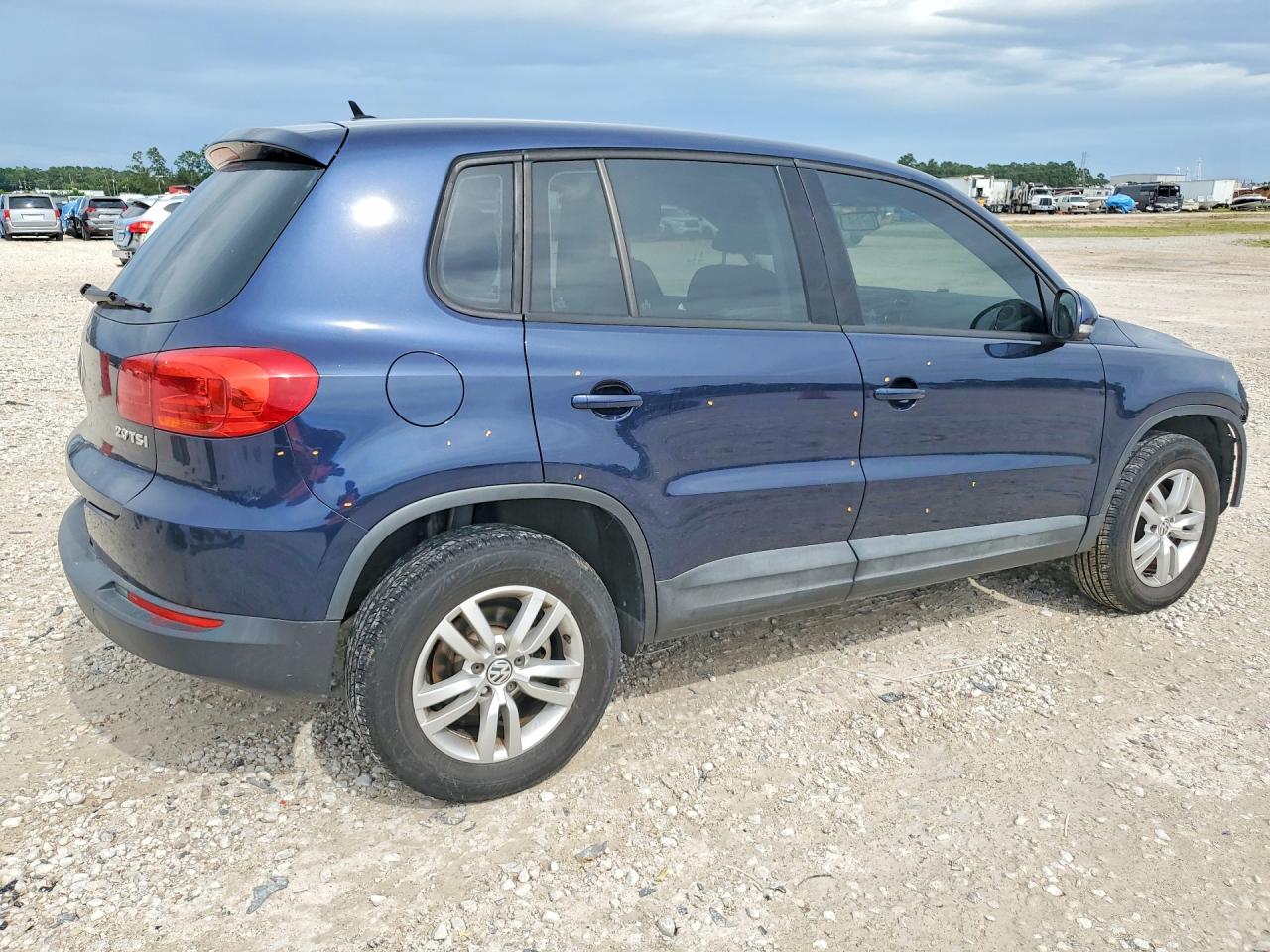 2013 Volkswagen Tiguan S Blue vin: WVGAV3AX7DW618143