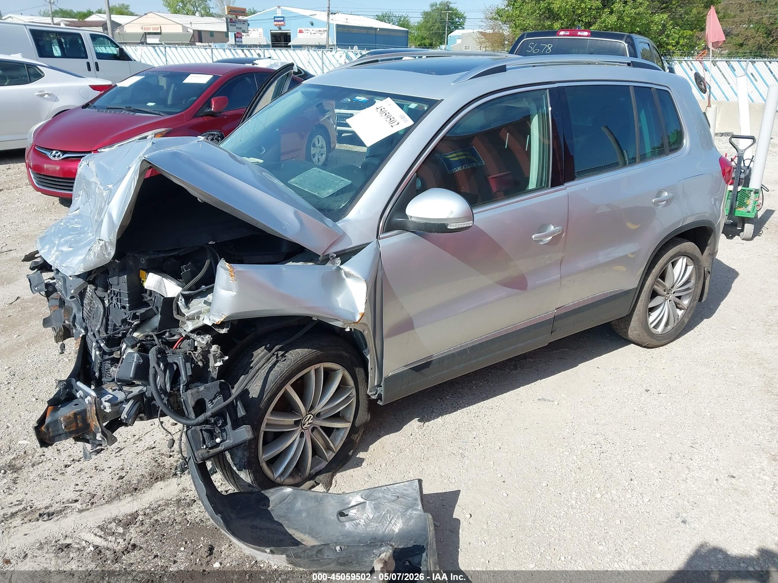 2013 Volkswagen Tiguan Se Silver vin: WVGAV3AX7DW627005