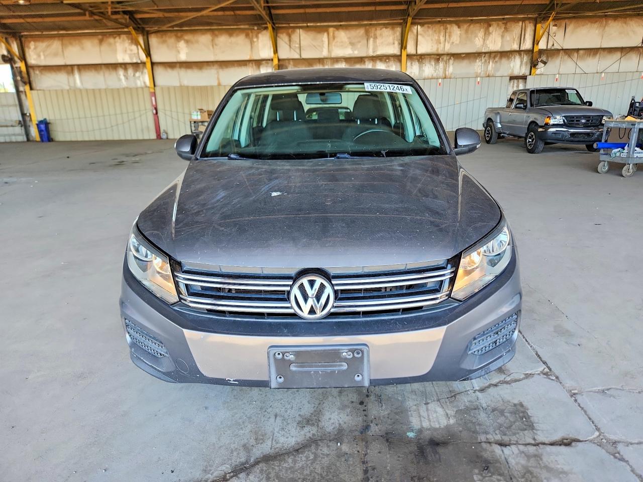 2014 Volkswagen Tiguan S Gray vin: WVGAV3AX7EW509702