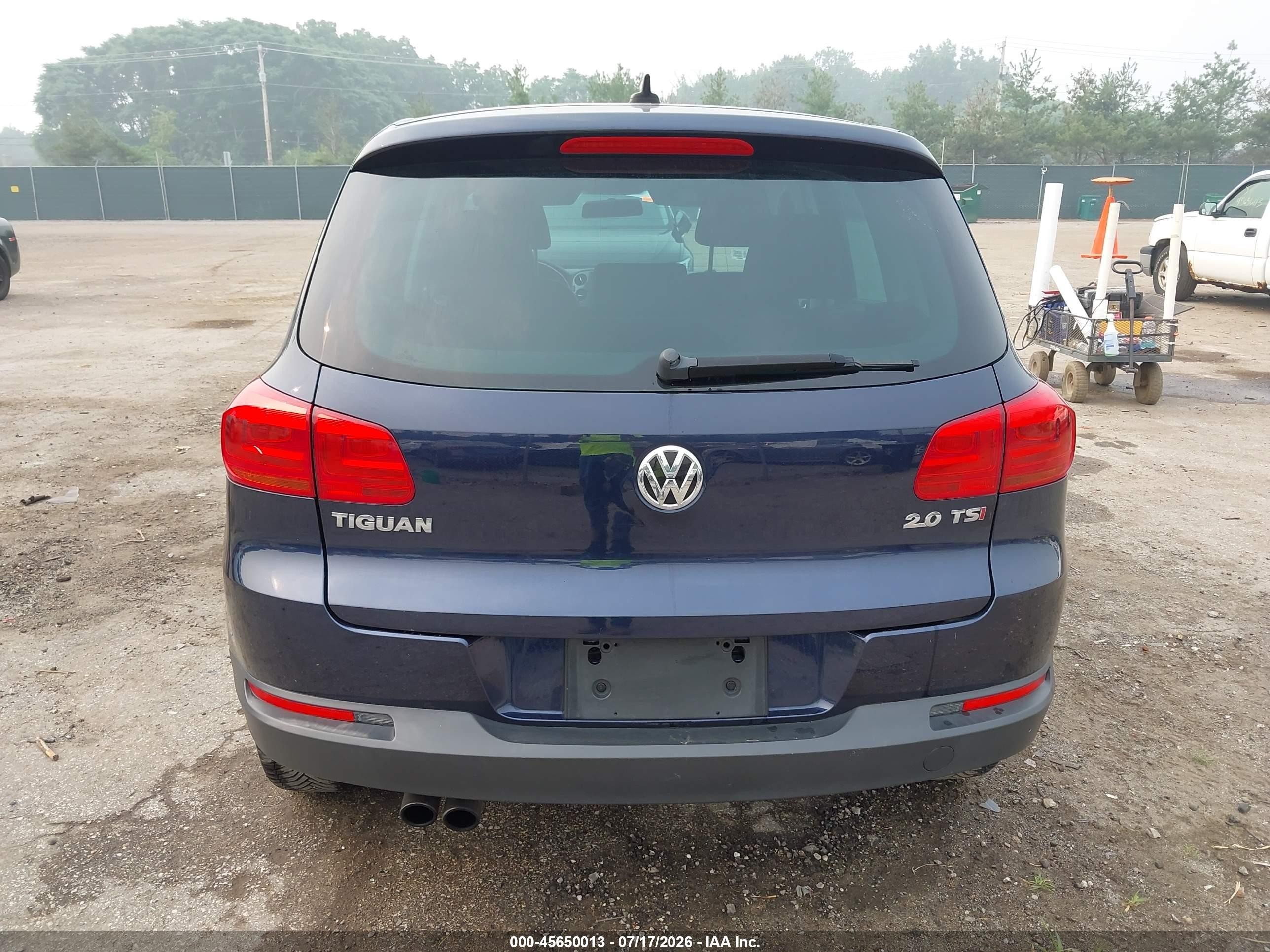 2014 Volkswagen Tiguan Se Navy vin: WVGAV3AX7EW519372