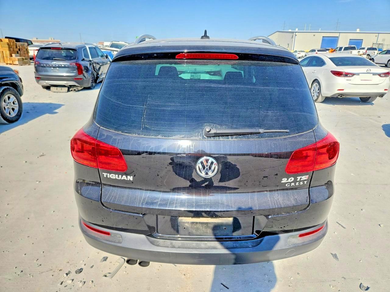 2014 Volkswagen Tiguan S Black vin: WVGAV3AX7EW528024