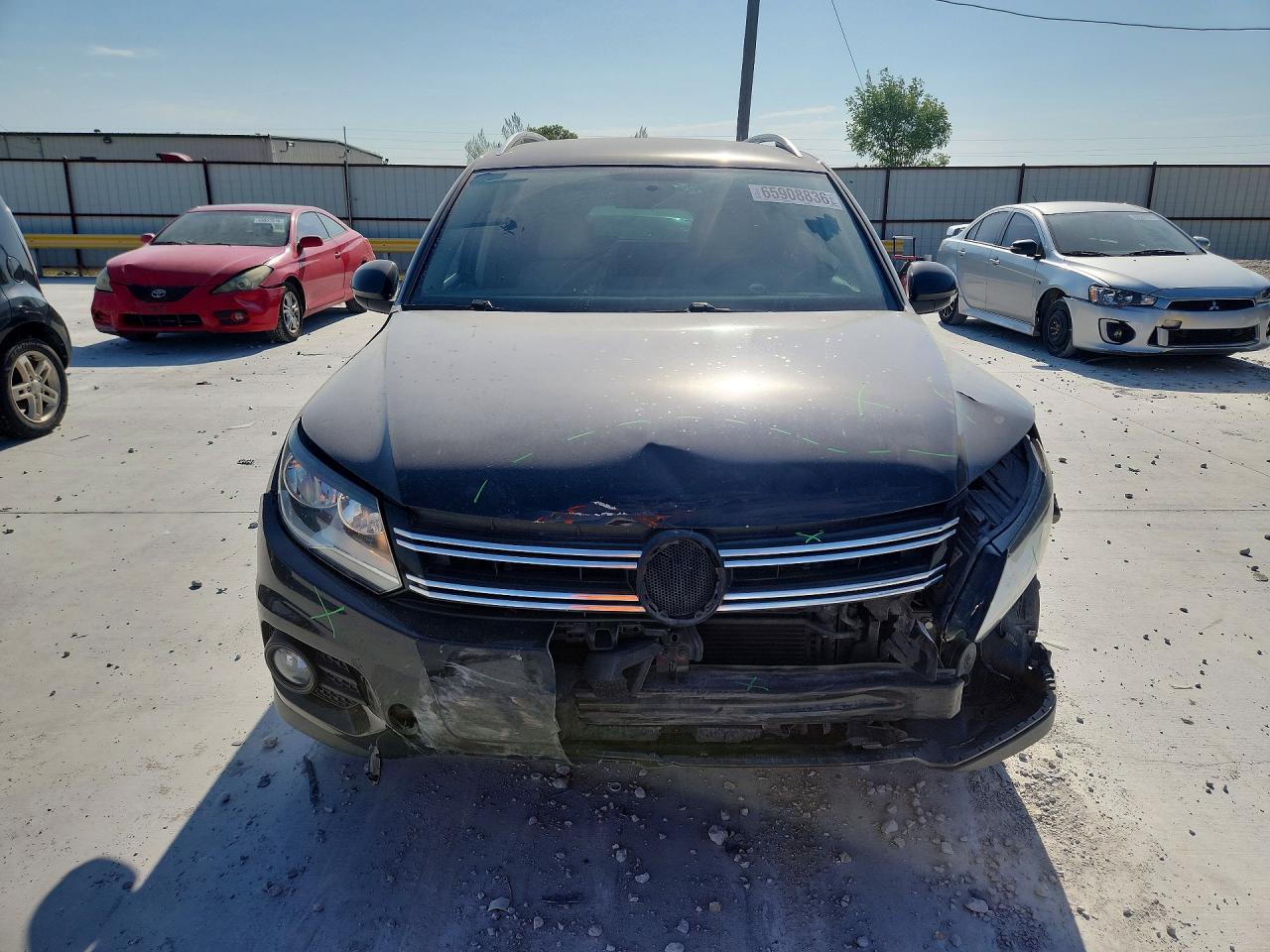 2014 Volkswagen Tiguan S Black vin: WVGAV3AX7EW528024