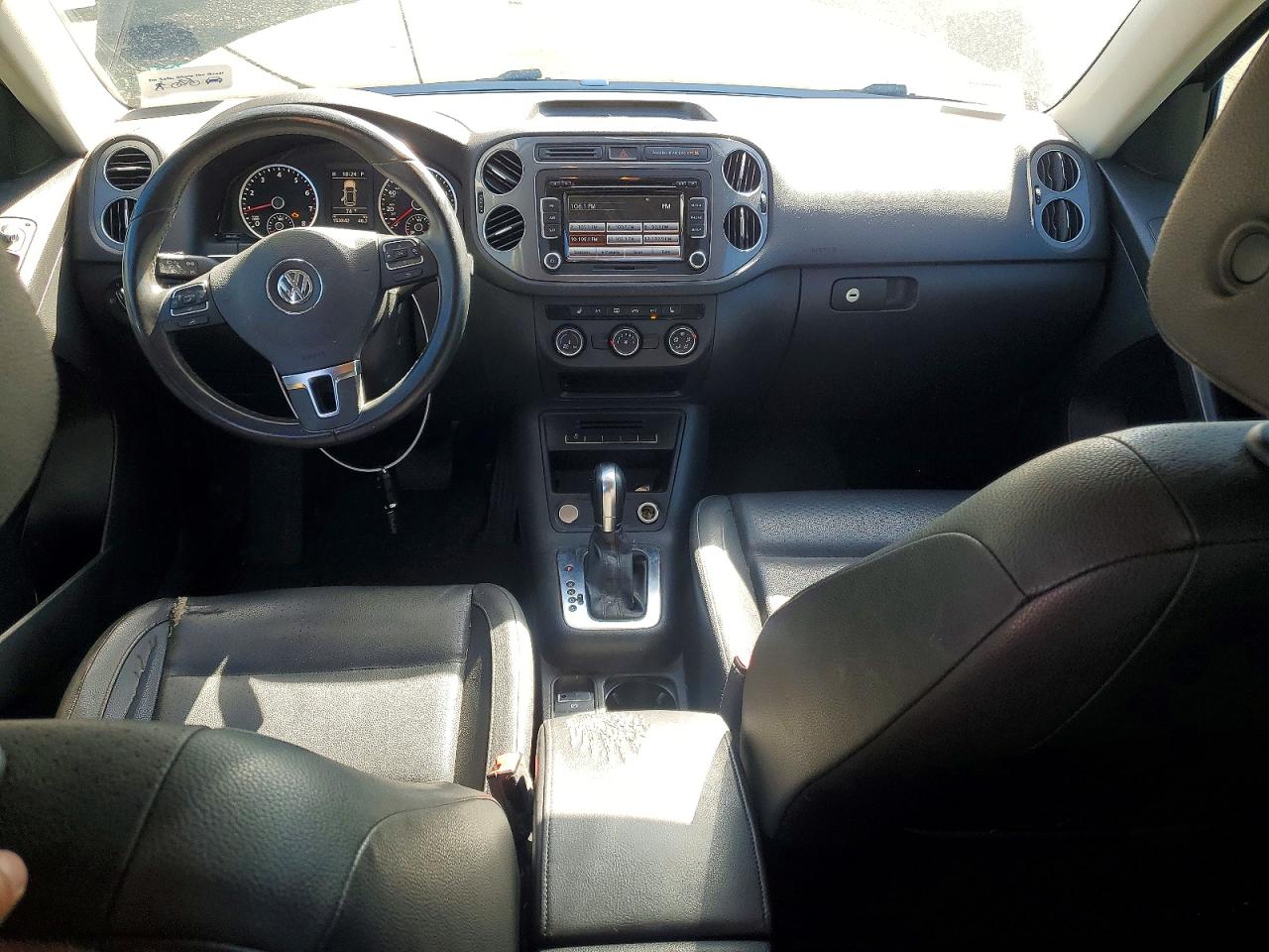 2014 Volkswagen Tiguan S Black vin: WVGAV3AX7EW554171