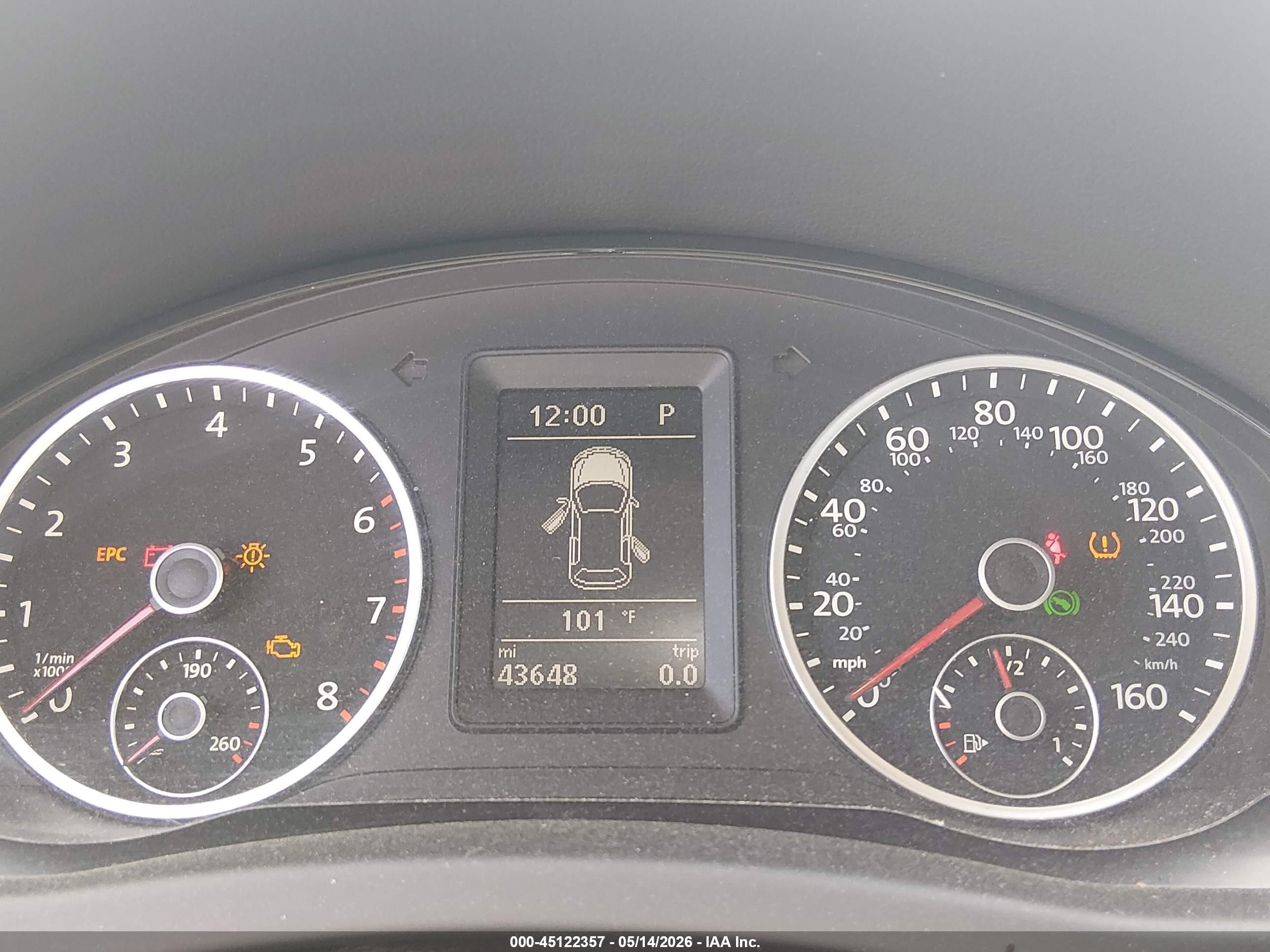 2014 Volkswagen Tiguan Sel Blue vin: WVGAV3AX7EW559659