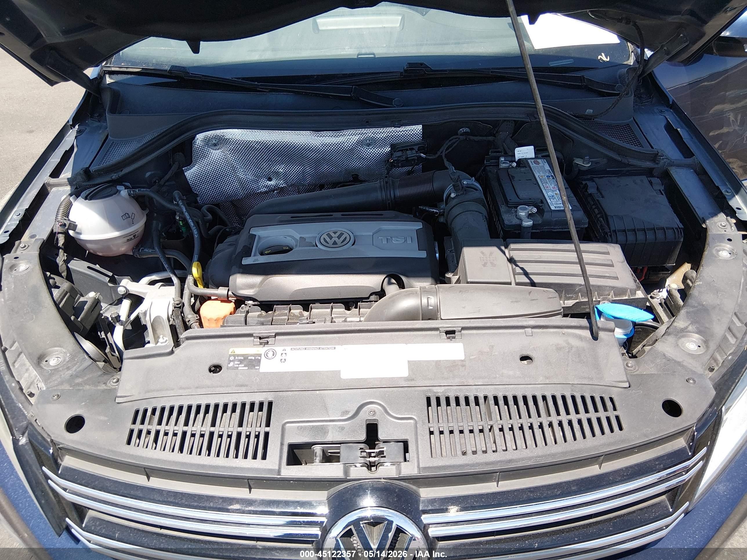 2014 Volkswagen Tiguan Sel Blue vin: WVGAV3AX7EW559659