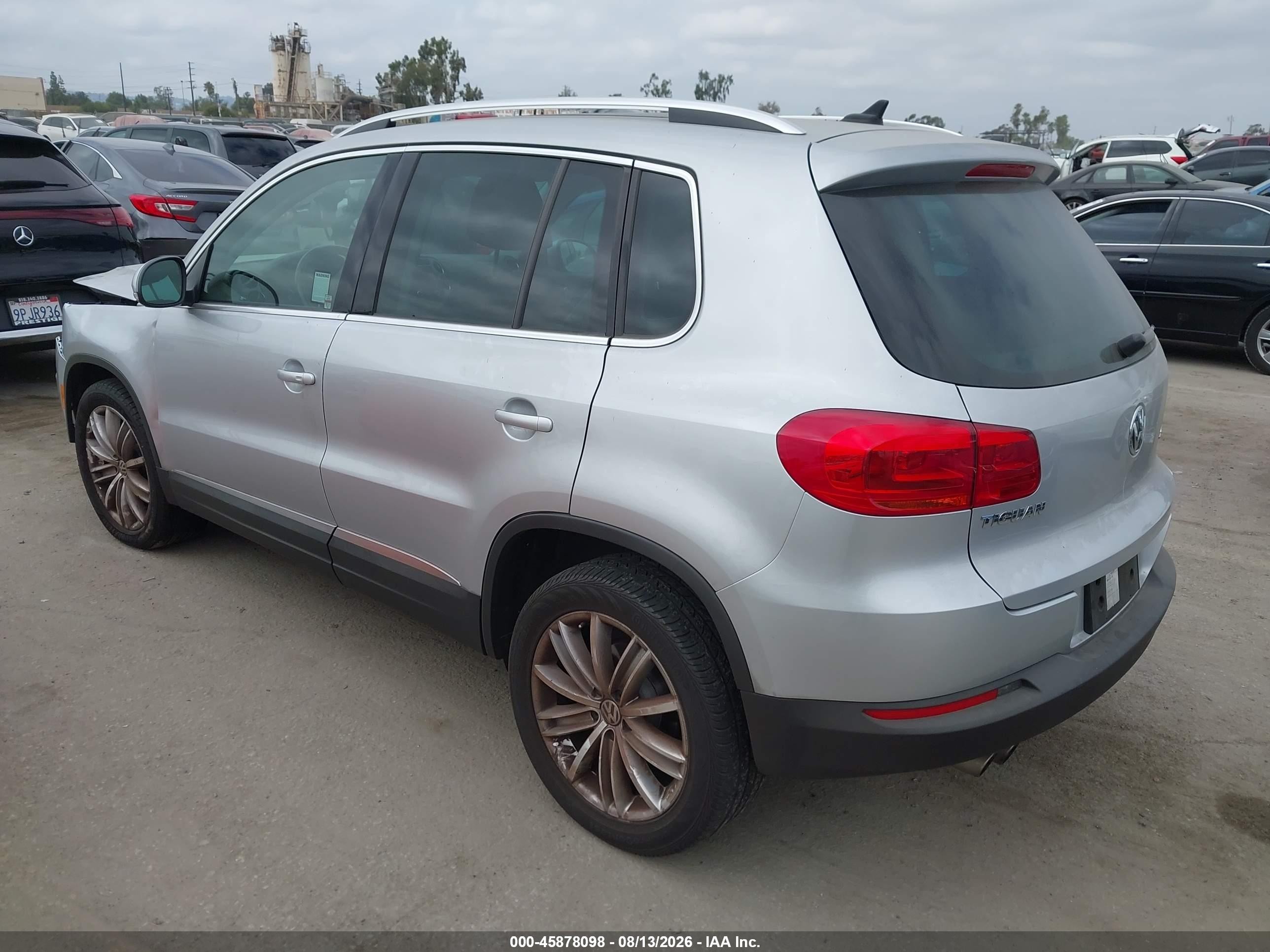 2014 Volkswagen Tiguan Sel Silver vin: WVGAV3AX7EW591723