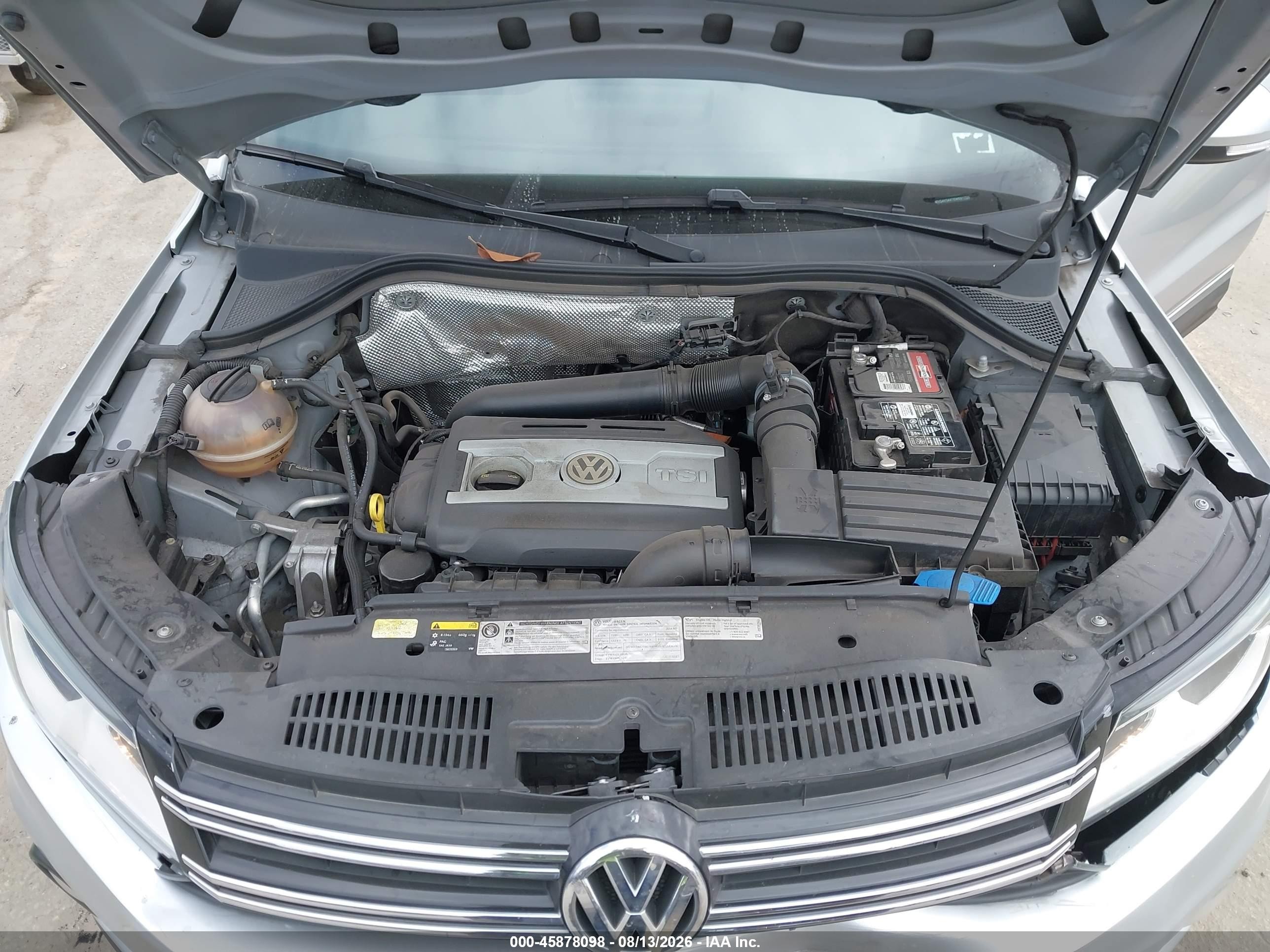 2014 Volkswagen Tiguan Sel Silver vin: WVGAV3AX7EW591723