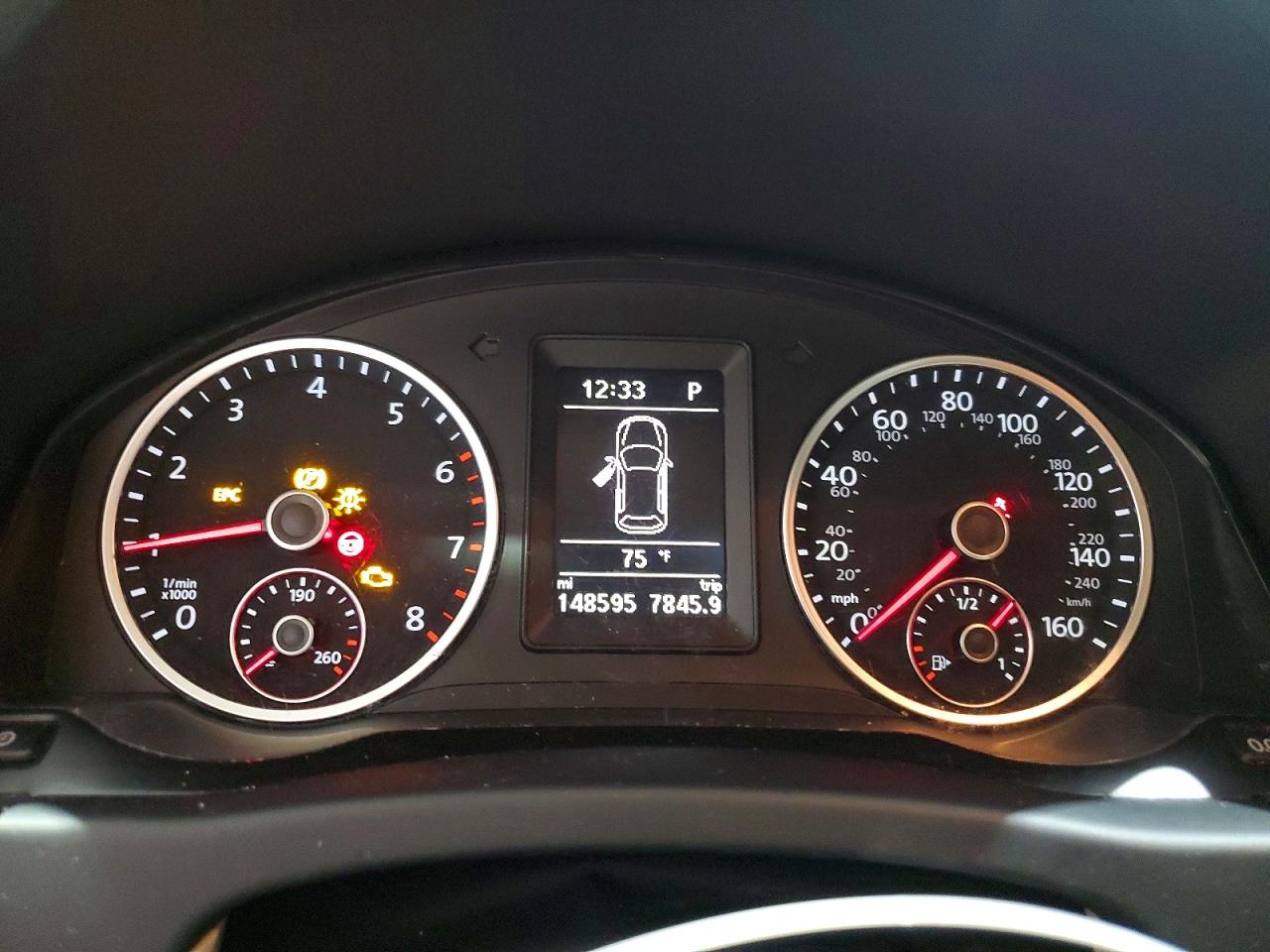 2014 Volkswagen Tiguan S White vin: WVGAV3AX8EW541770