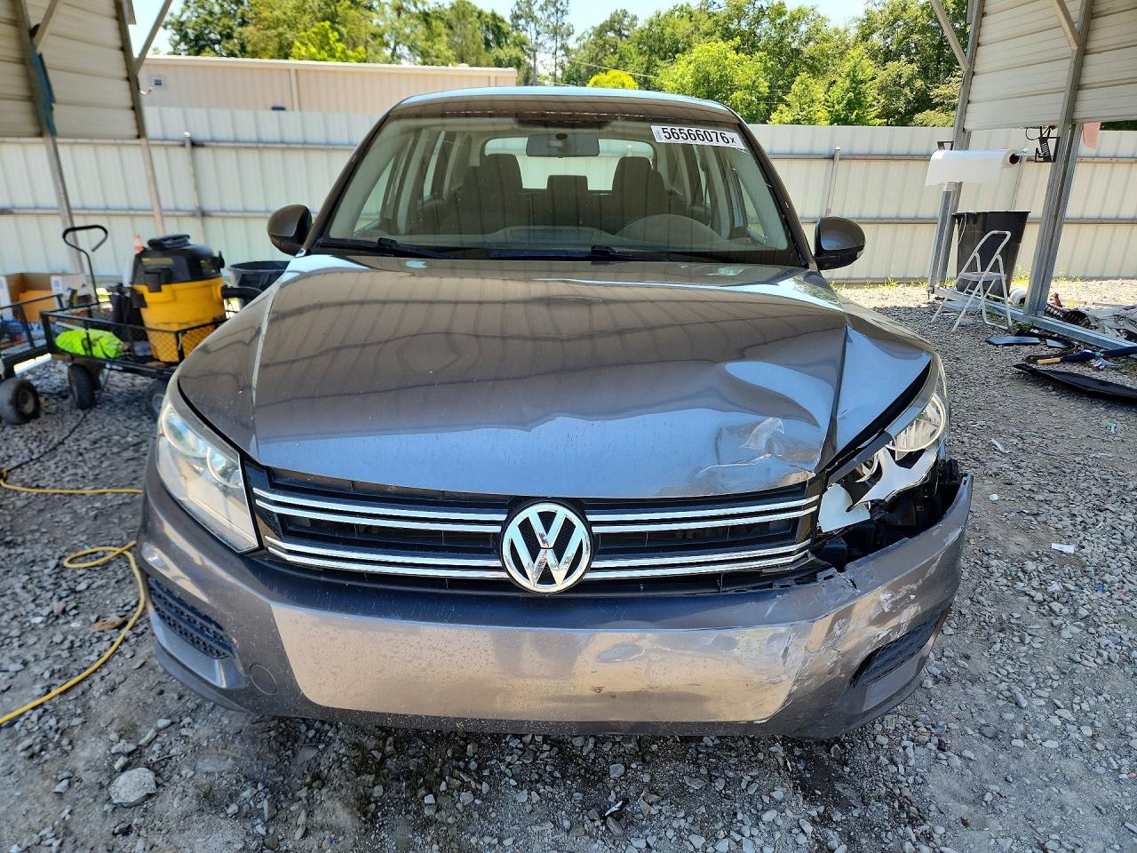 2014 Volkswagen Tiguan S Gray vin: WVGAV3AX8EW625118
