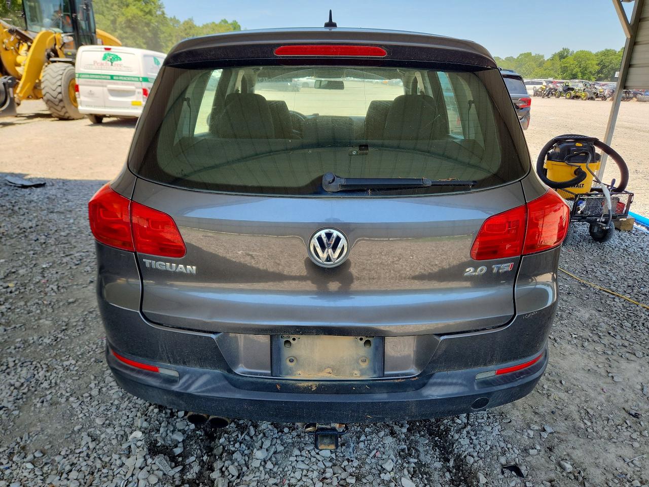 2014 Volkswagen Tiguan S Gray vin: WVGAV3AX8EW625118