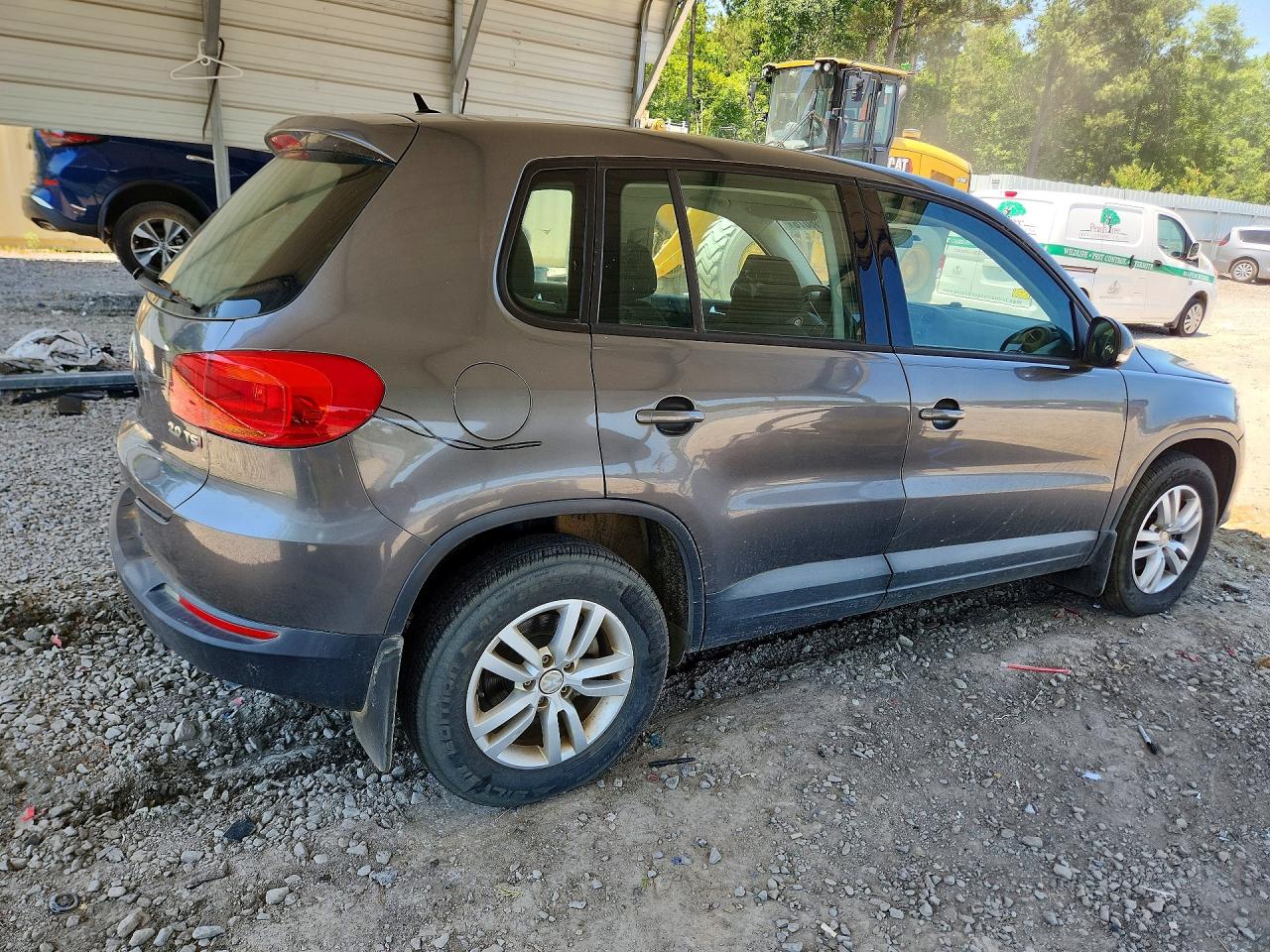 2014 Volkswagen Tiguan S Gray vin: WVGAV3AX8EW625118