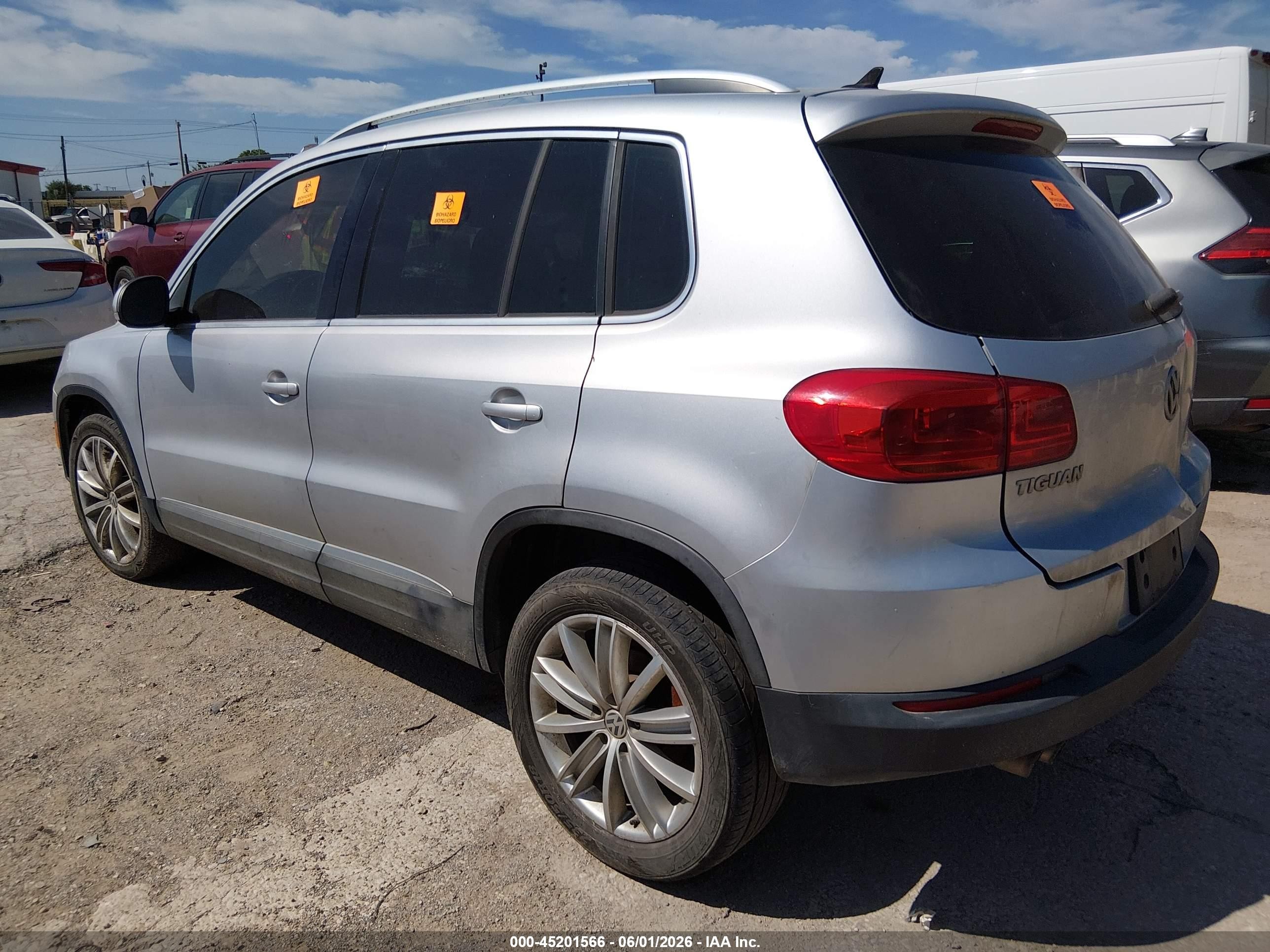 2013 Volkswagen Tiguan Se Silver vin: WVGAV3AX9DW562948