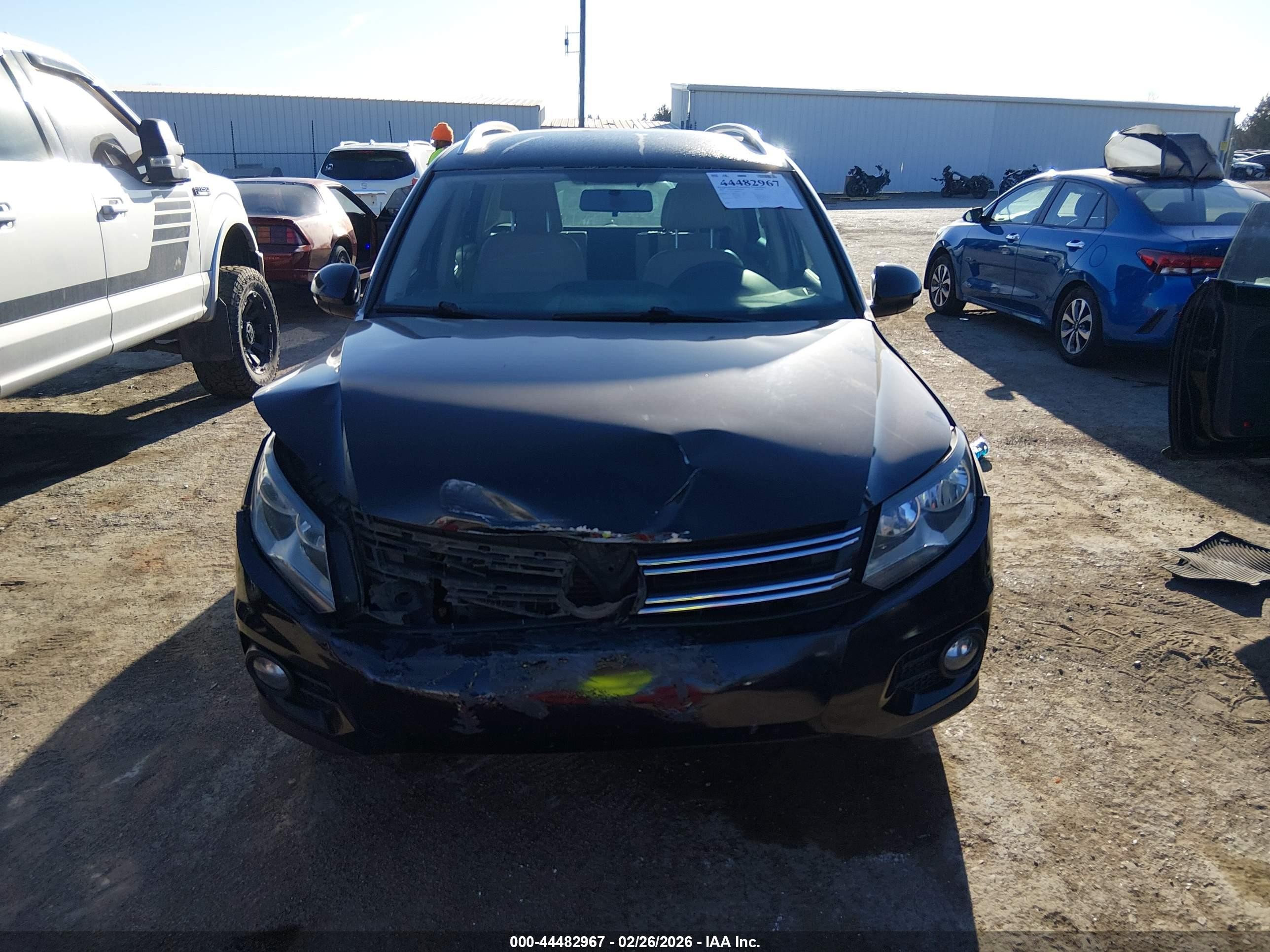 2013 Volkswagen Tiguan Se Black vin: WVGAV3AX9DW608505