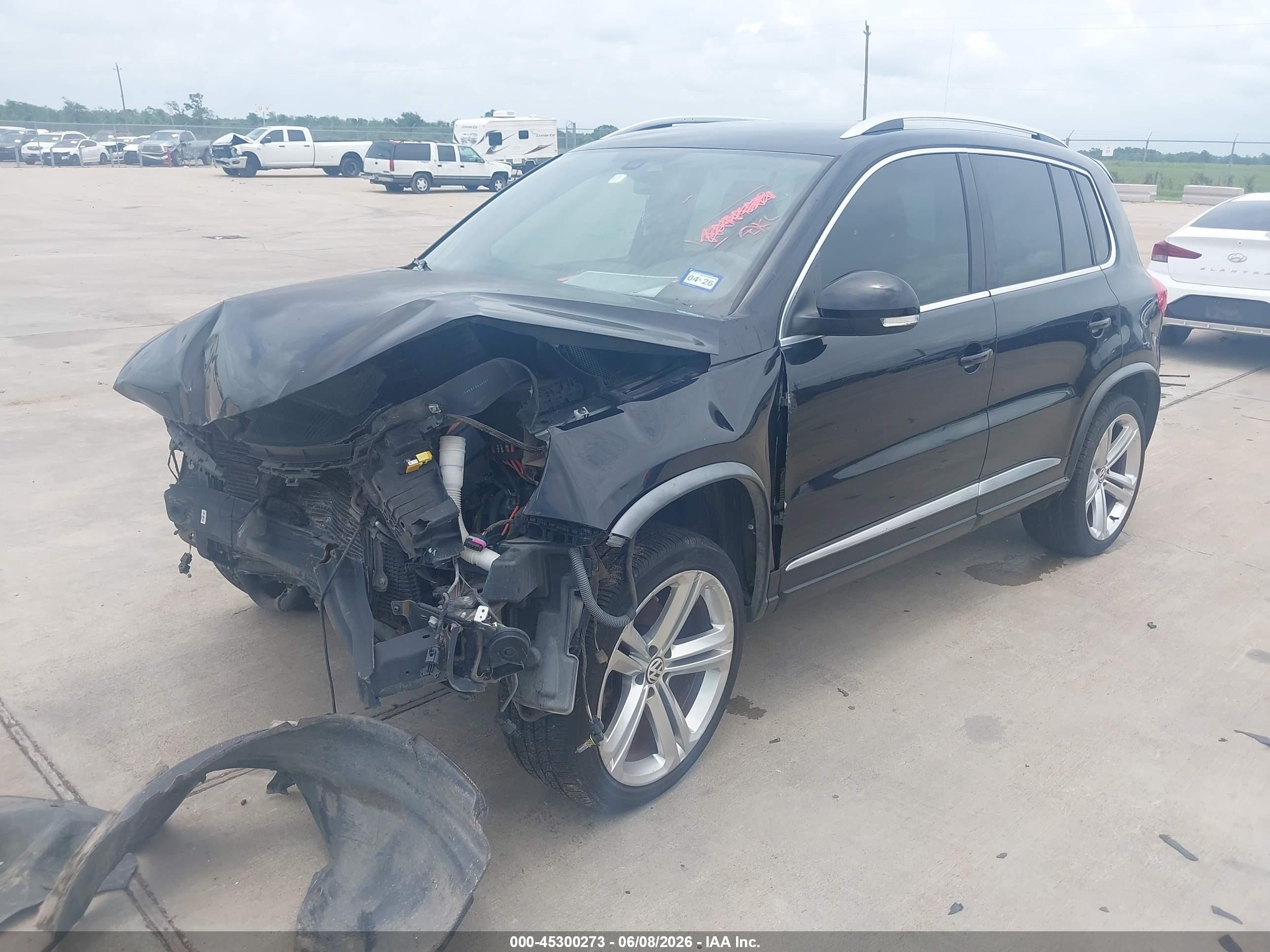 2014 Volkswagen Tiguan R-line Черный vin: WVGAV3AX9EW055744