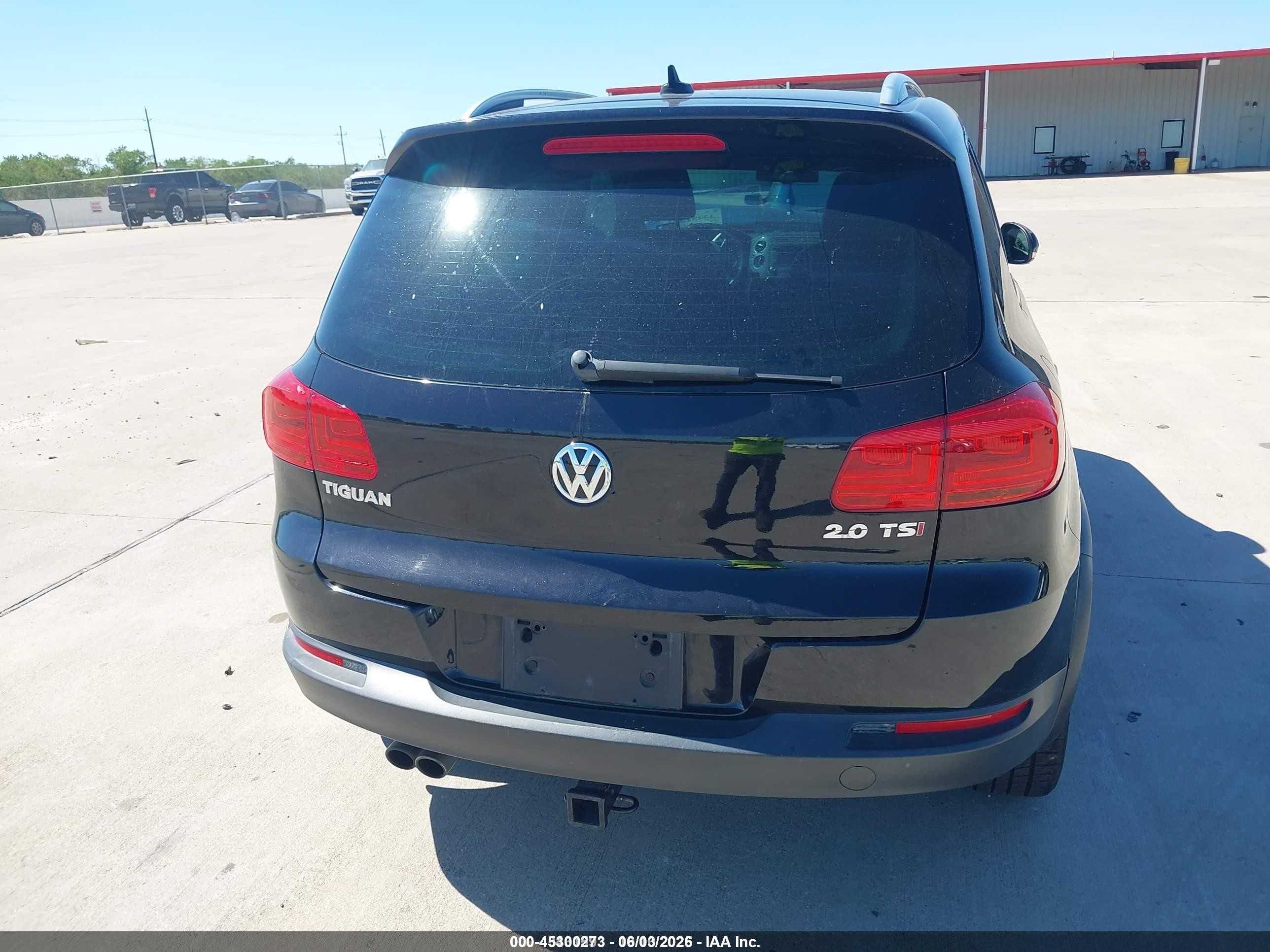 2014 Volkswagen Tiguan R-line Черный vin: WVGAV3AX9EW055744