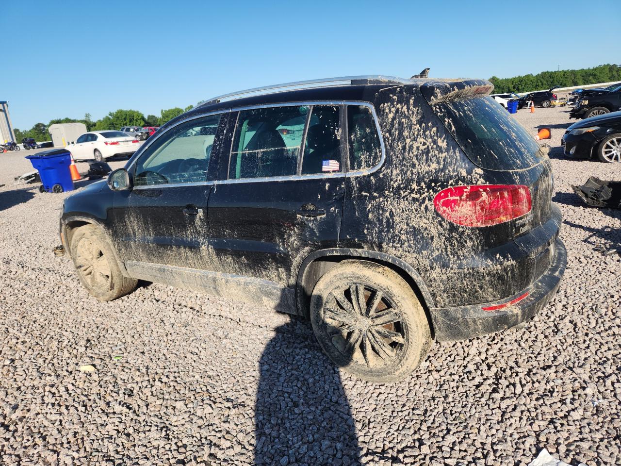 2014 Volkswagen Tiguan S Black vin: WVGAV3AX9EW558660
