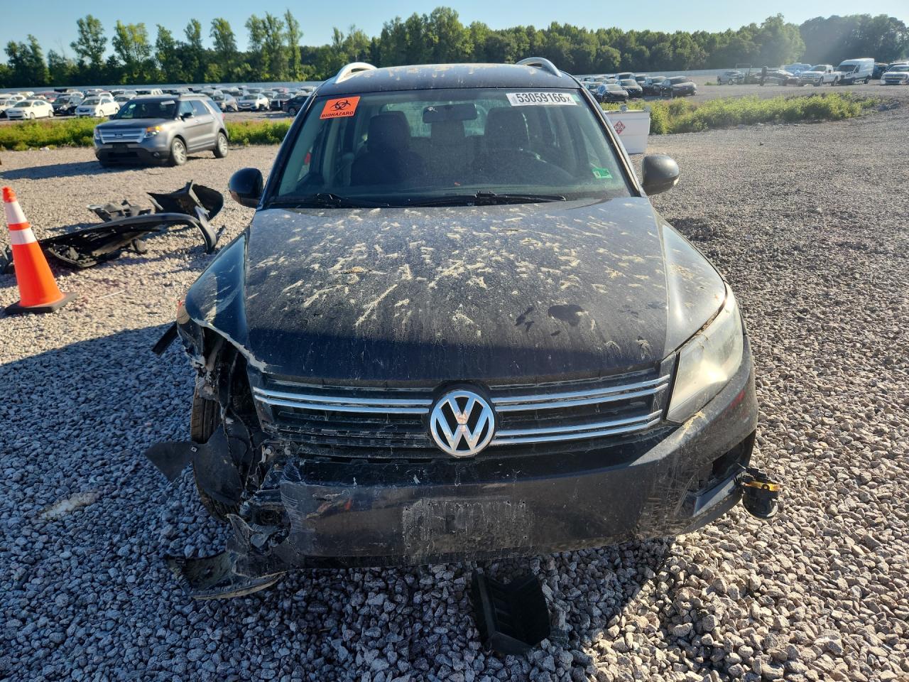 2014 Volkswagen Tiguan S Black vin: WVGAV3AX9EW558660