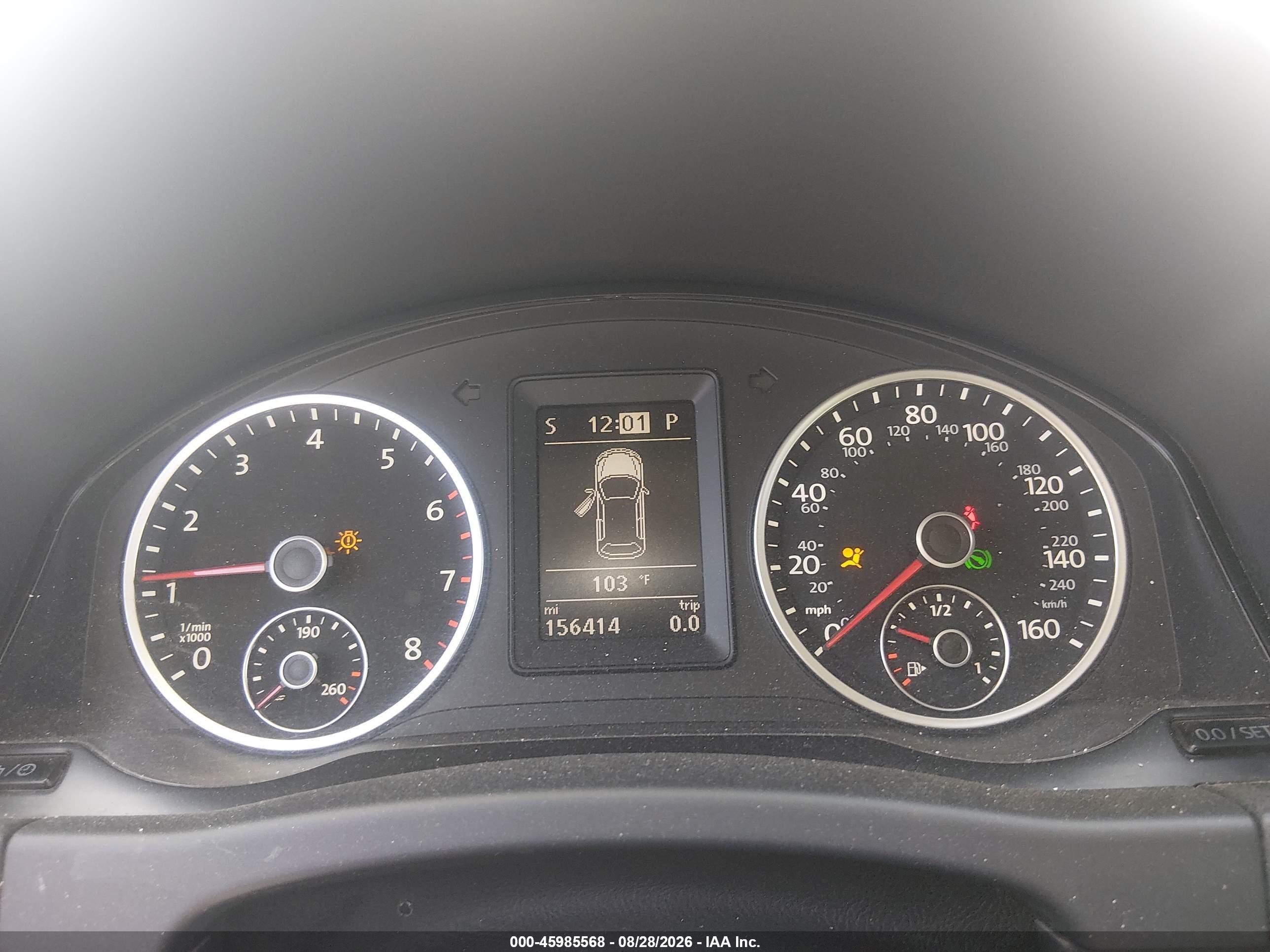 2014 Volkswagen Tiguan S Gray vin: WVGAV3AX9EW588046