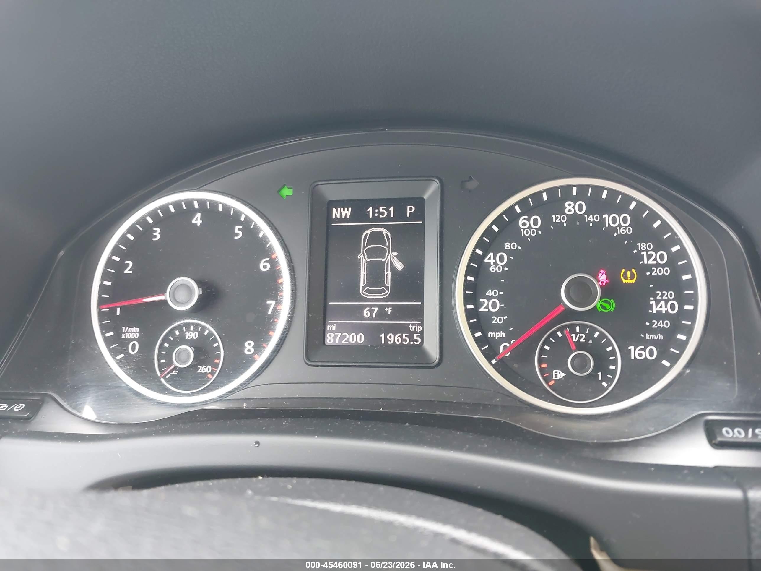 2014 Volkswagen Tiguan Se White vin: WVGAV3AX9EW621286