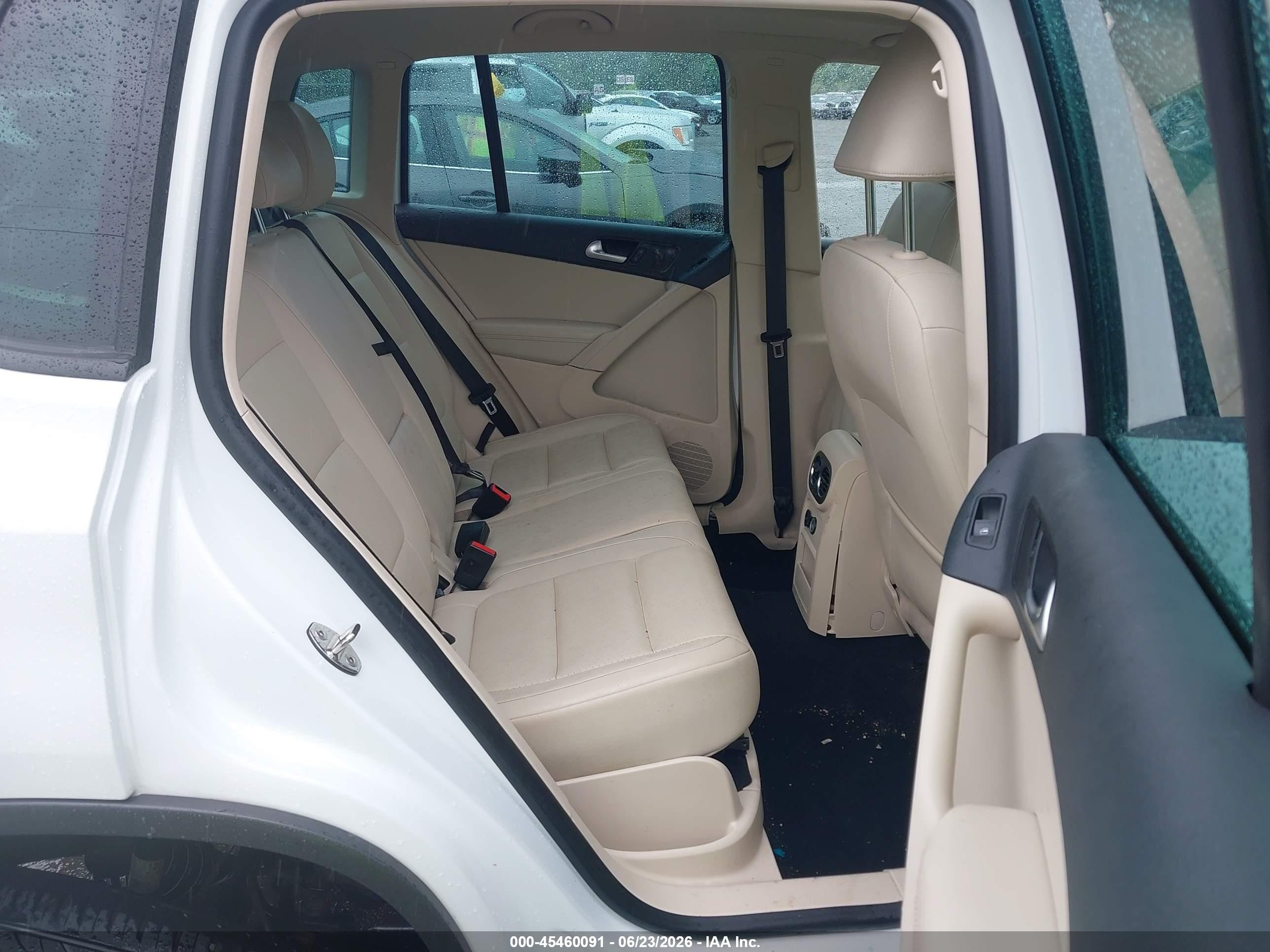 2014 Volkswagen Tiguan Se White vin: WVGAV3AX9EW621286