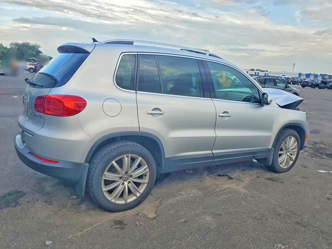 2013 Volkswagen Tiguan S Silver vin: WVGAV3AXXDW068047