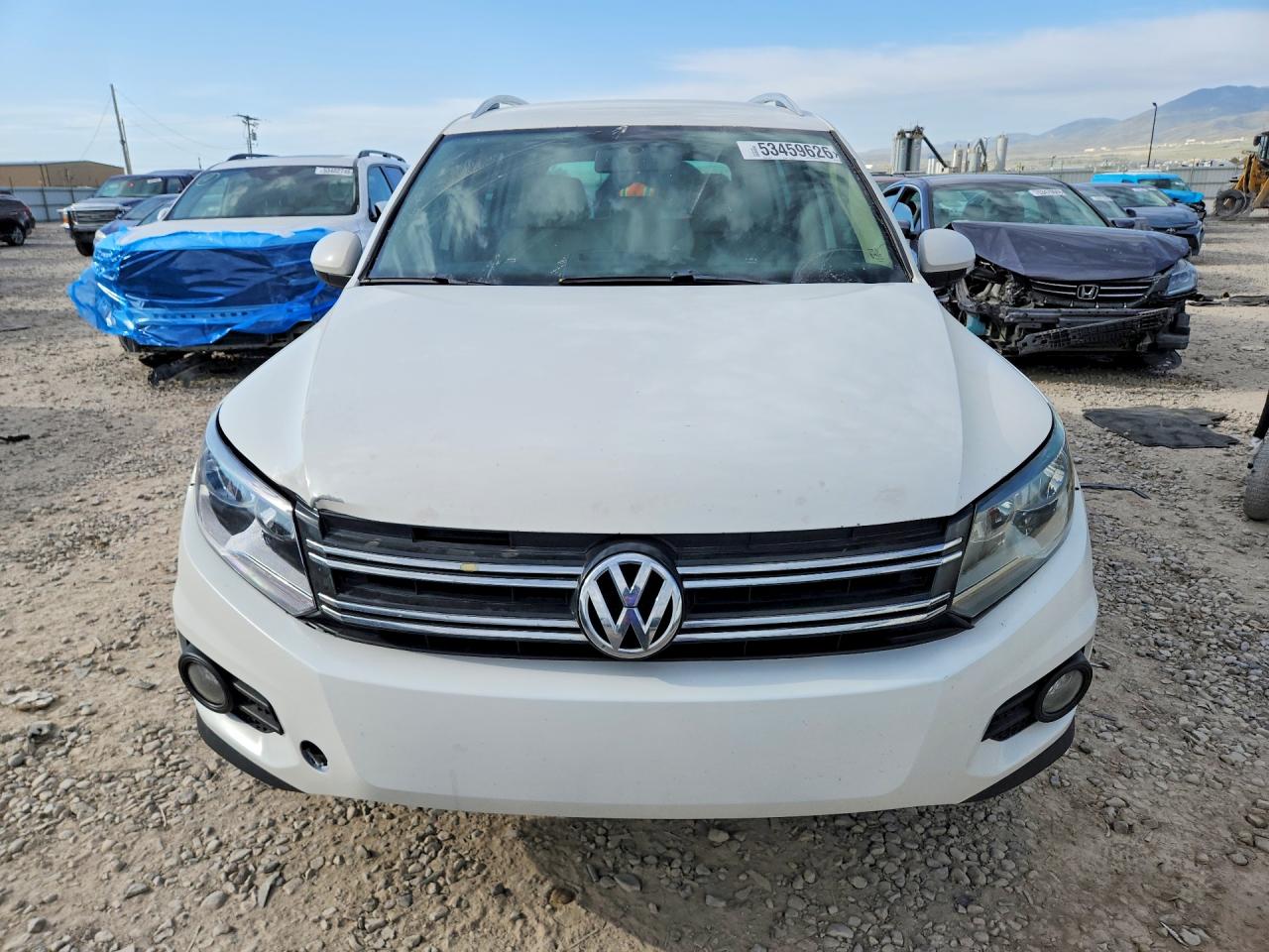 2013 Volkswagen Tiguan S White vin: WVGAV3AXXDW560464